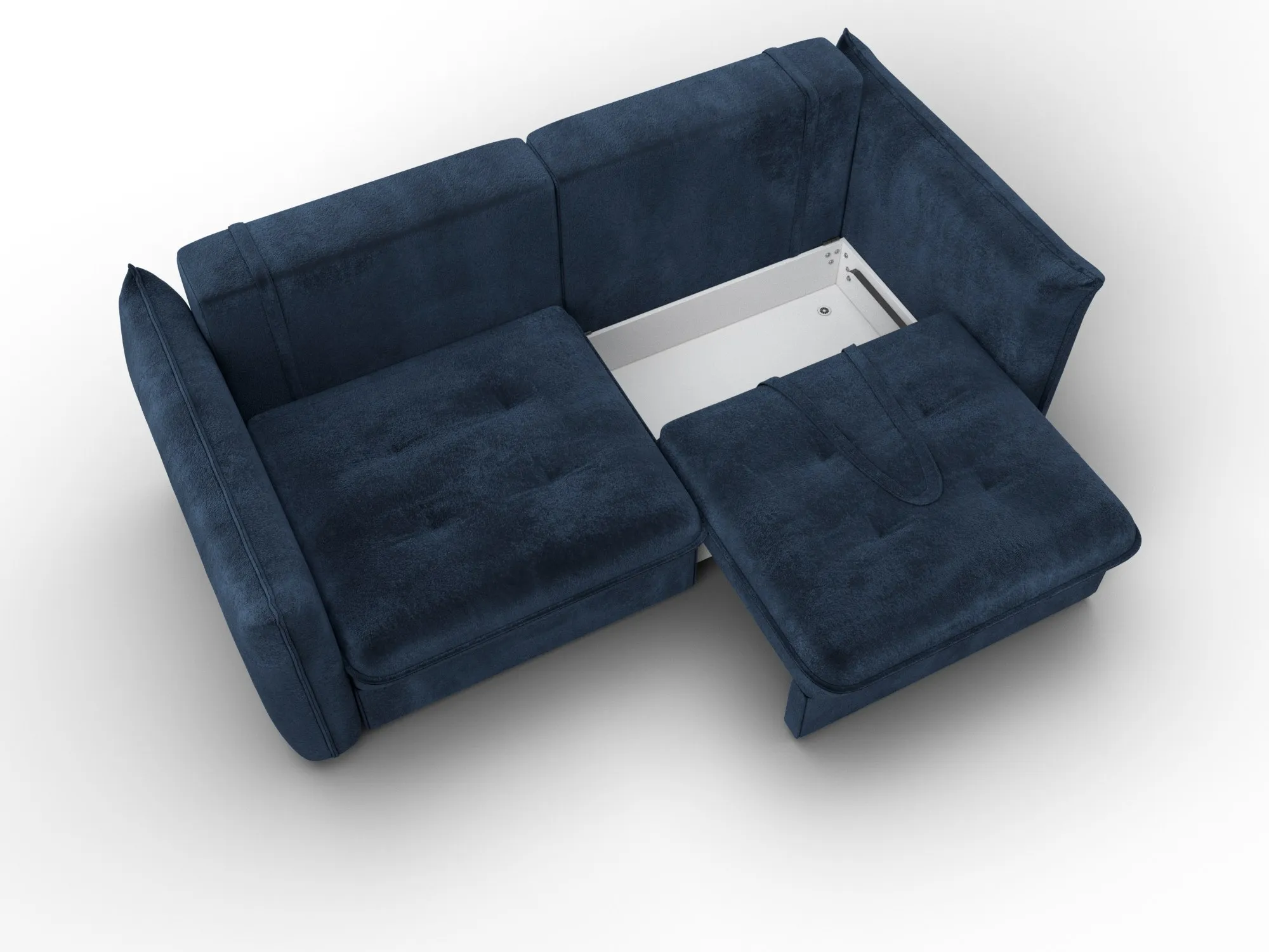 Диван прямой Лига-100 НПБ ( TOWER 13 синий )