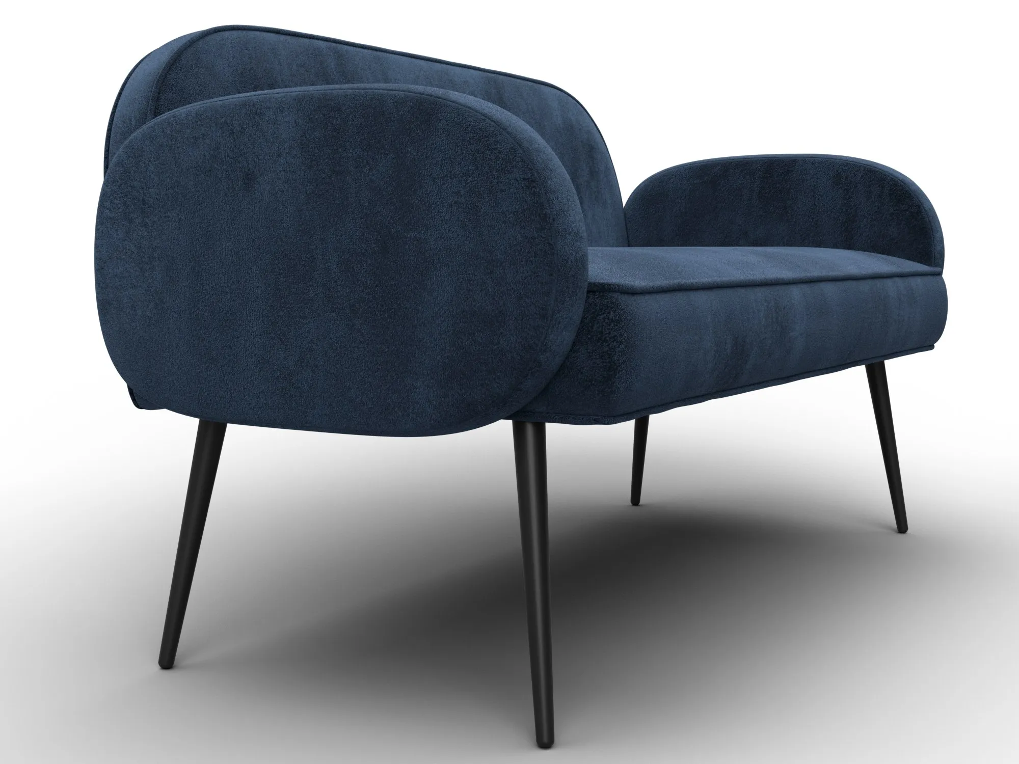 Диван прямой Лига-086 ( TOWER 13 синий )