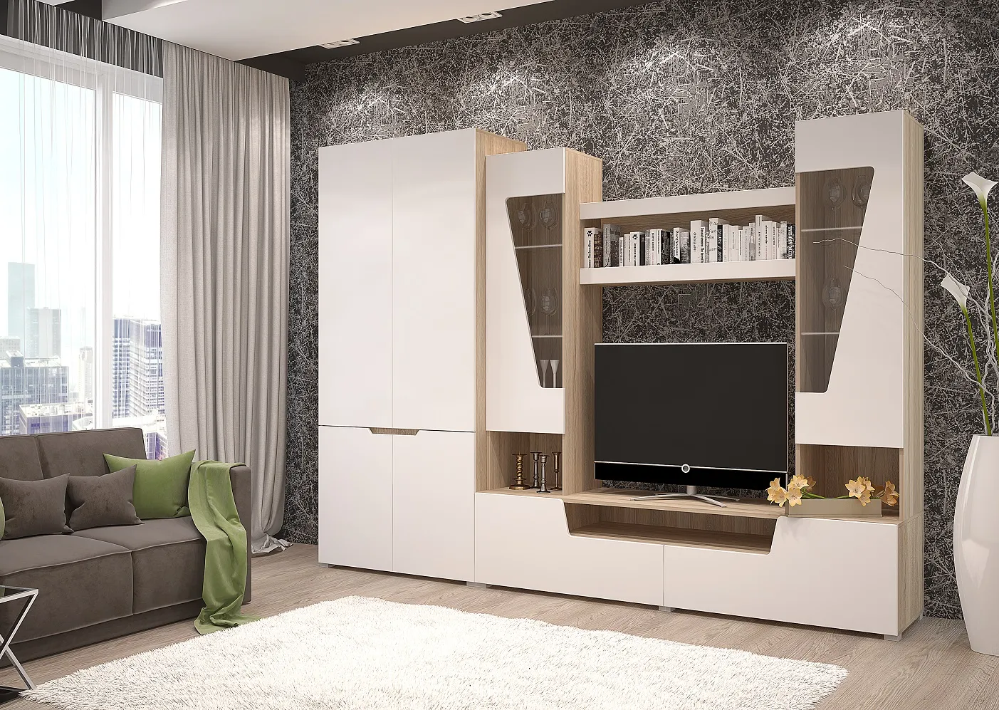 Гостиная Анталия-2 со шкафом