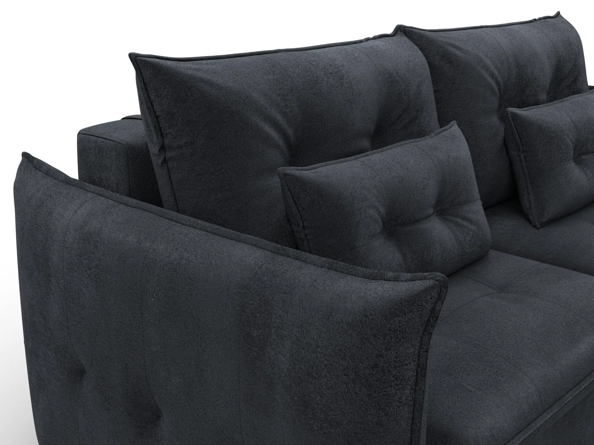 Диван прямой Лига-100 НПБ ( TOWER 11 темно-серый )