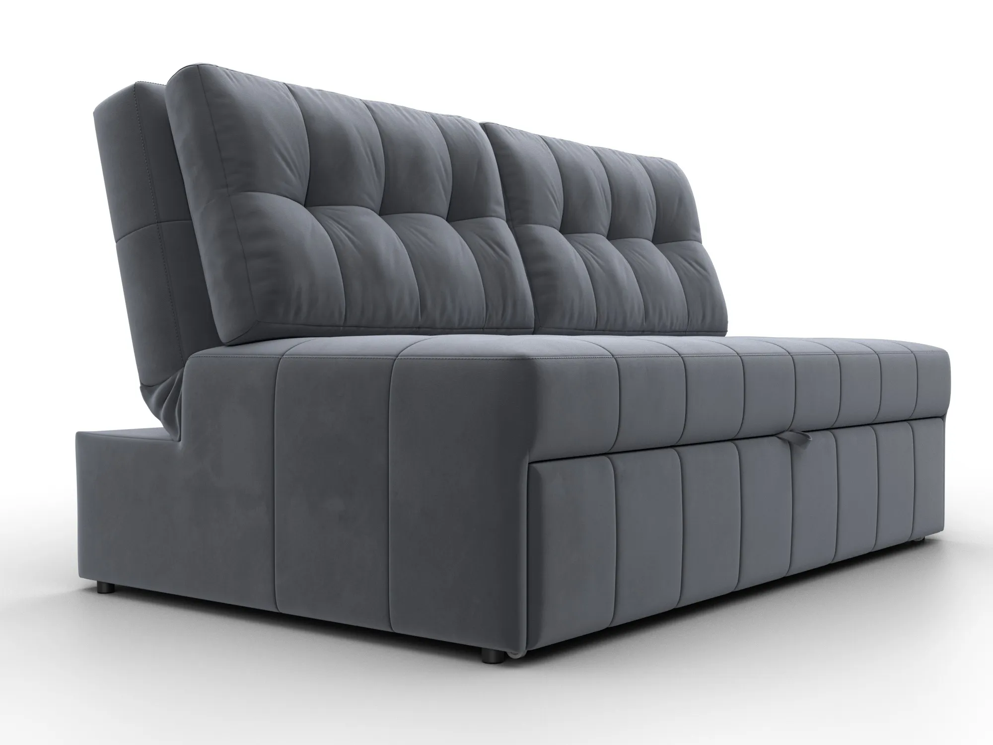 Диван прямой Лига-107 (140) ( SEVEN 17 серый )