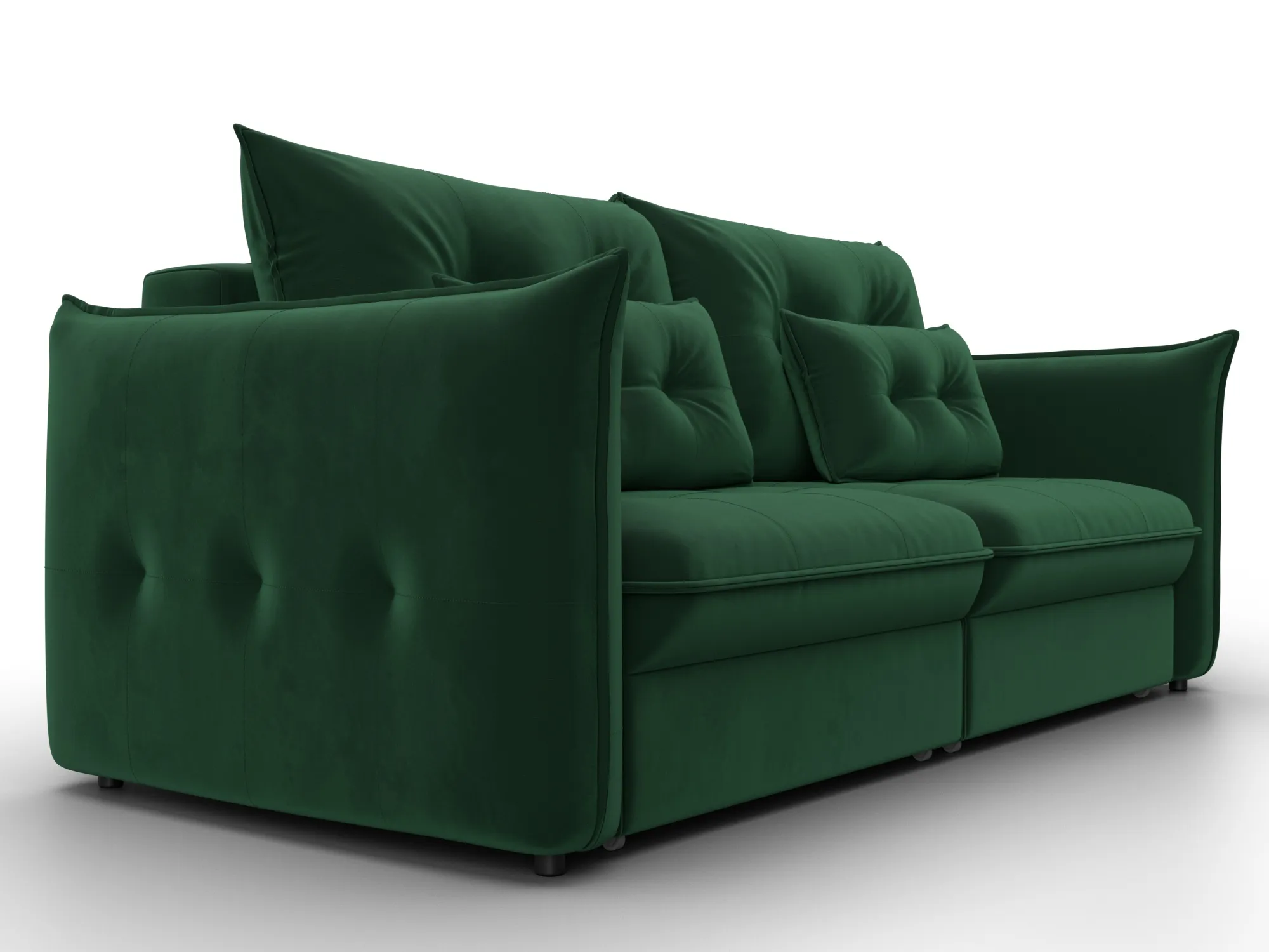 Диван прямой Лига-100 НПБ ( SEVEN 626 зеленый )