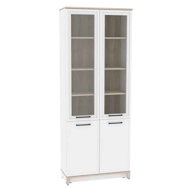 Шкаф для книг AURELIO 8 Белый