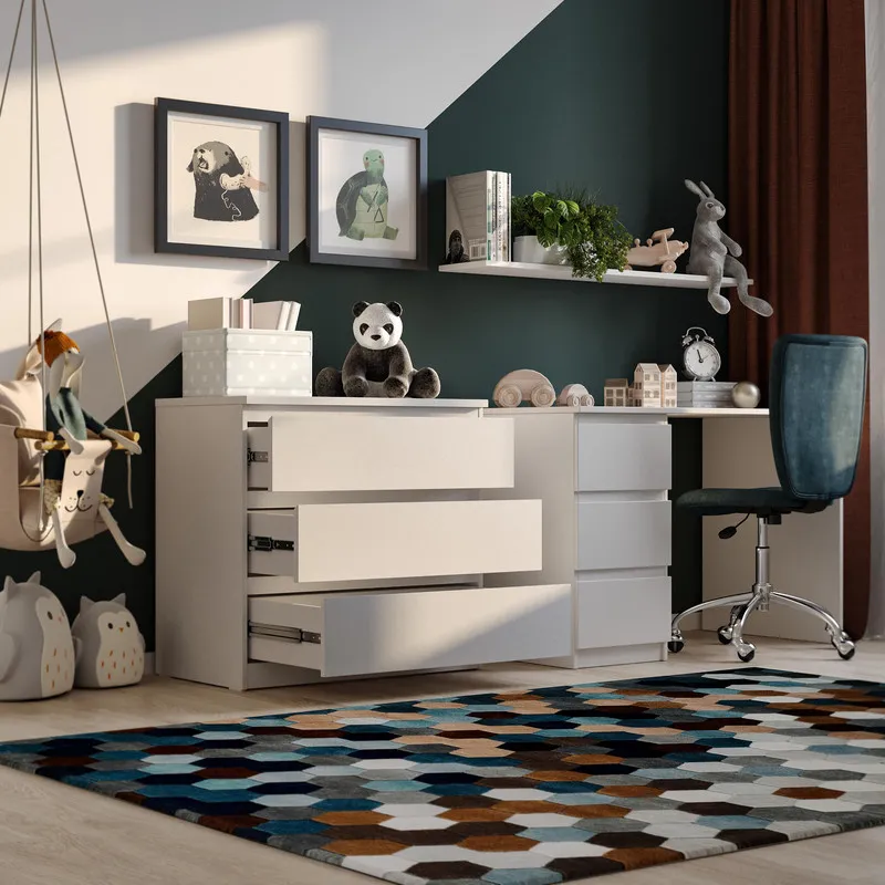 2.05.02.040.1 МАЛЬТА комод 3 ящика 80х76 белый RU