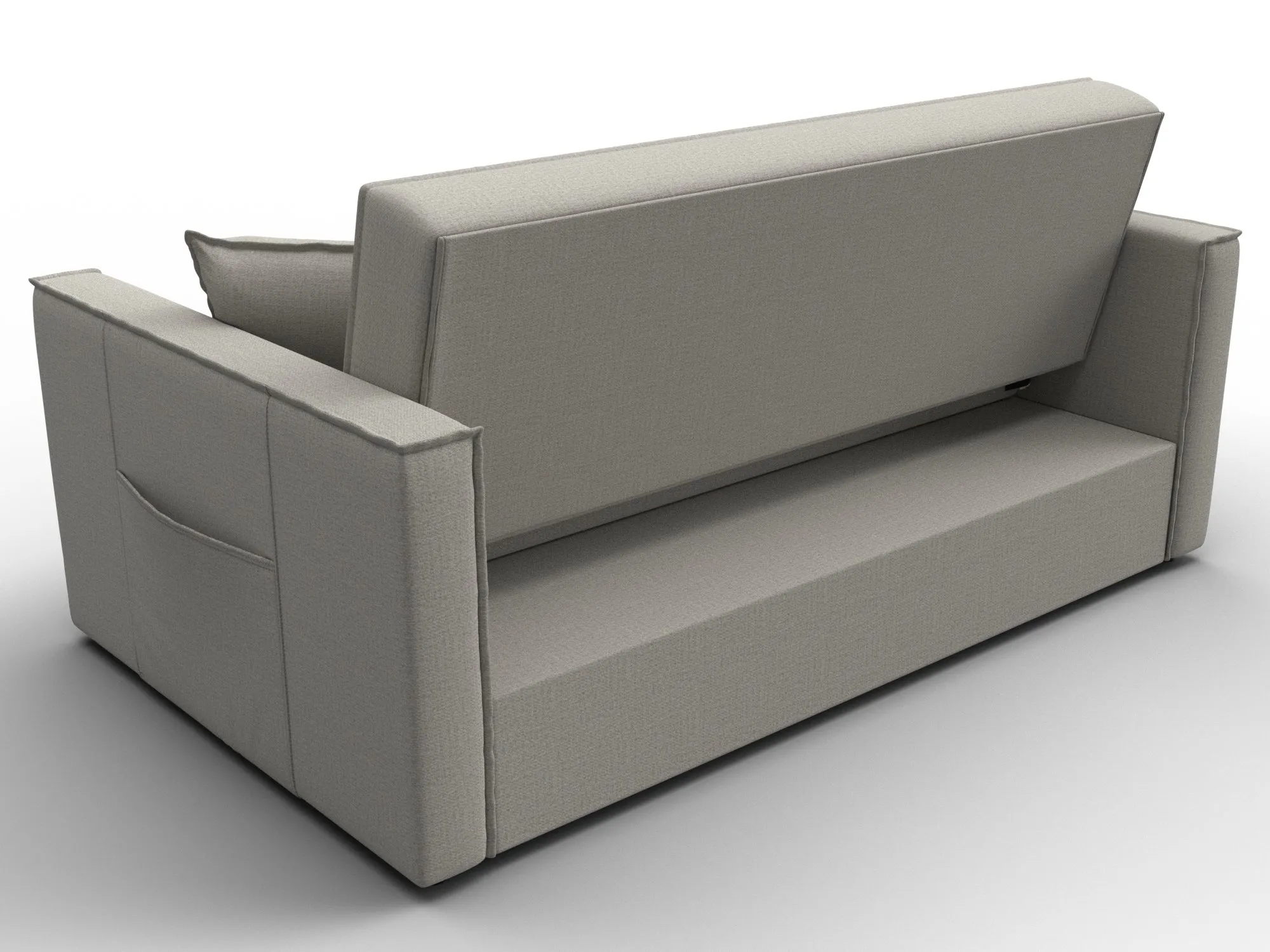 Диван прямой Лига-104 (140) ( Амур 02 бежевый )