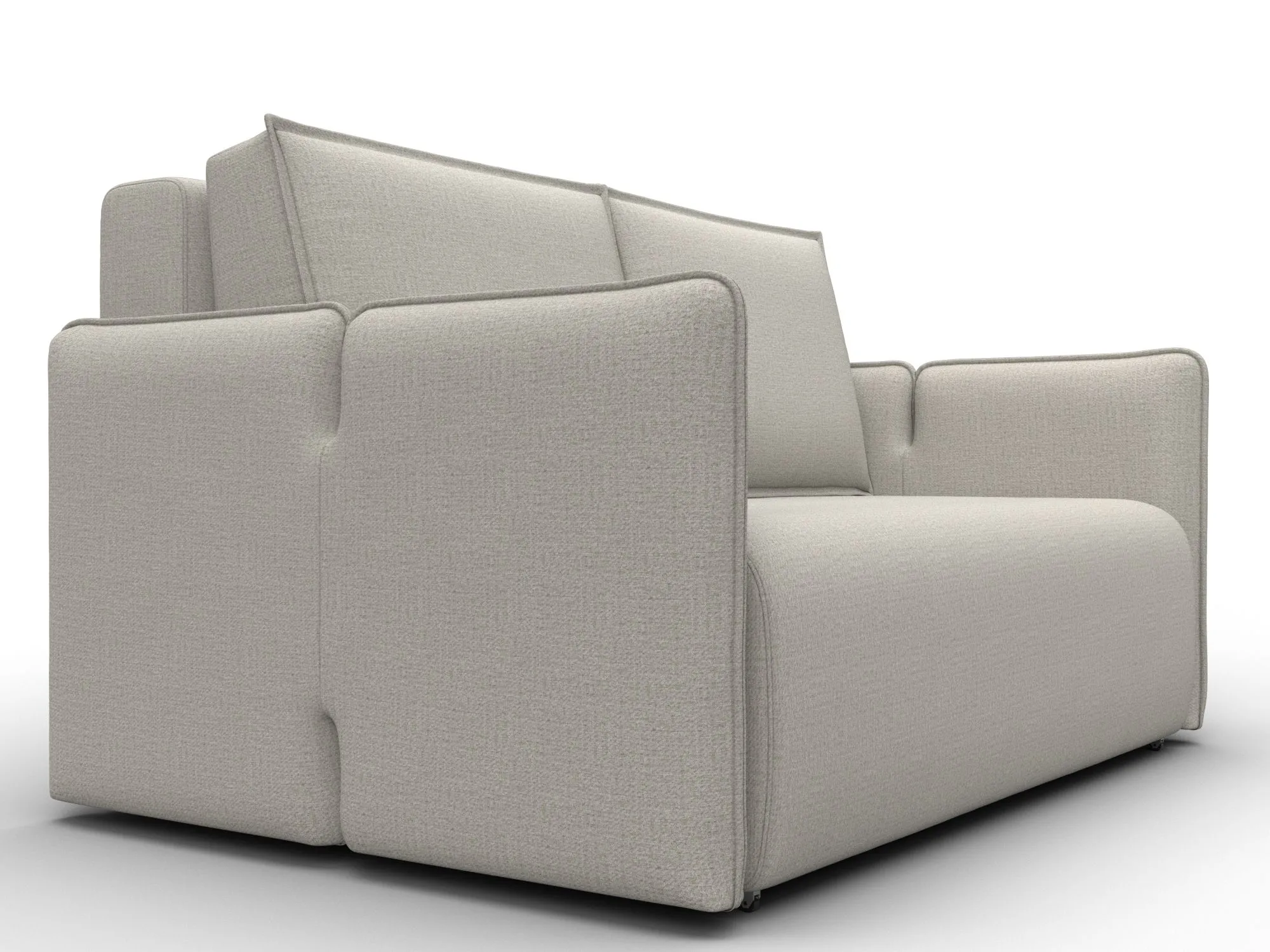 Диван прямой Лига-117 ( Амур 02 бежевый )