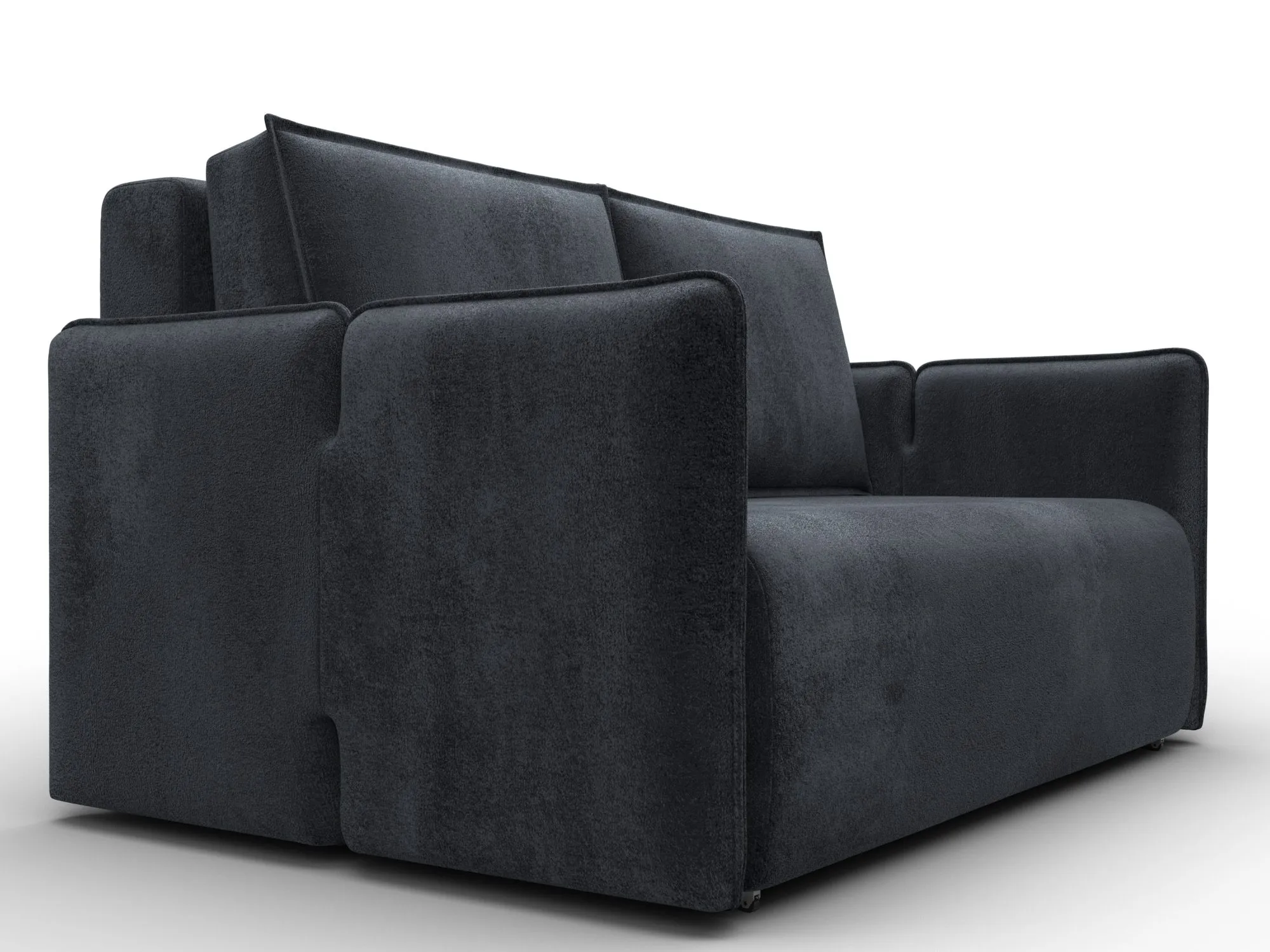 Диван прямой Лига-117 ( TOWER 11 темно-серый )