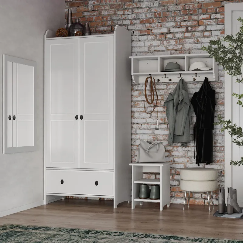 Тумба для обуви 300 «Вествик» арт.414105002300 /Белый лак/