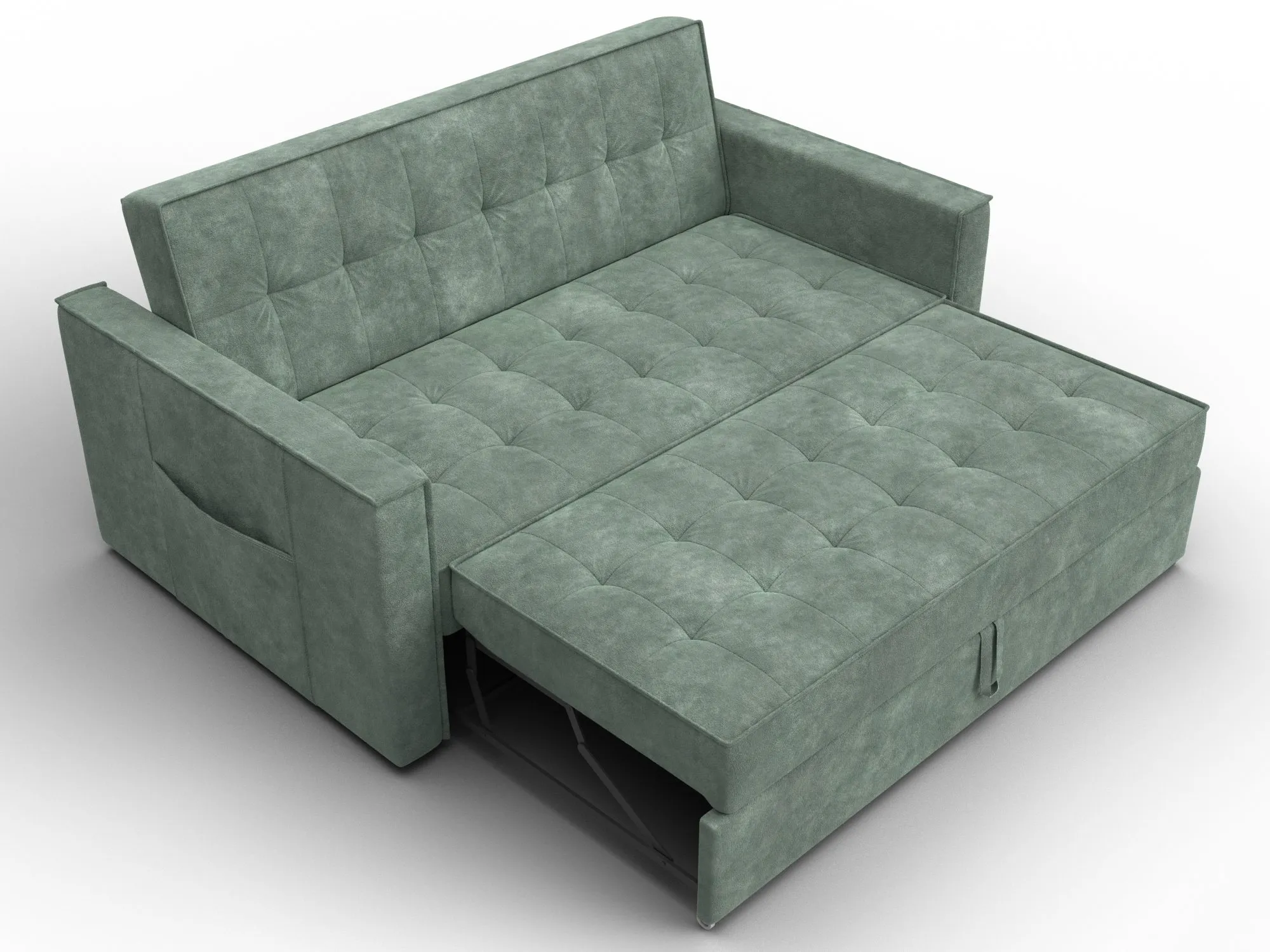 Диван прямой Лига-104 (140) ( BRUT 08 зеленый )