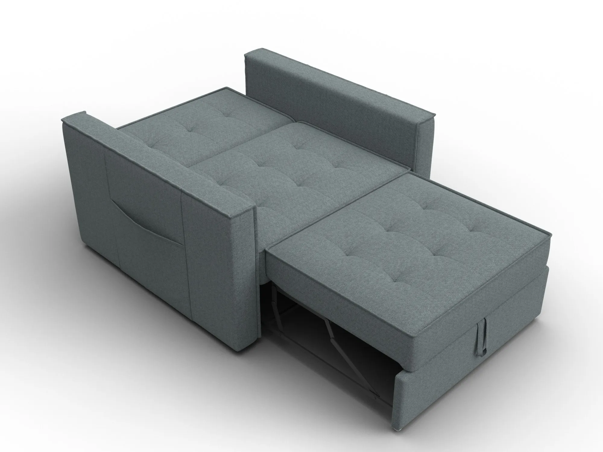 Кресло-кровать Лига-104 (80) ( Амур 07 серый )