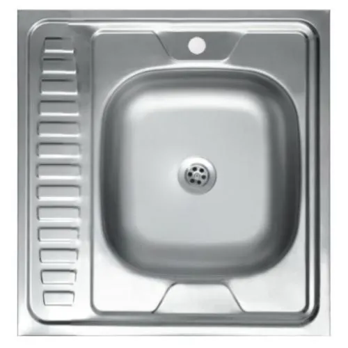 Мойка накладная 60*60 см (правая)