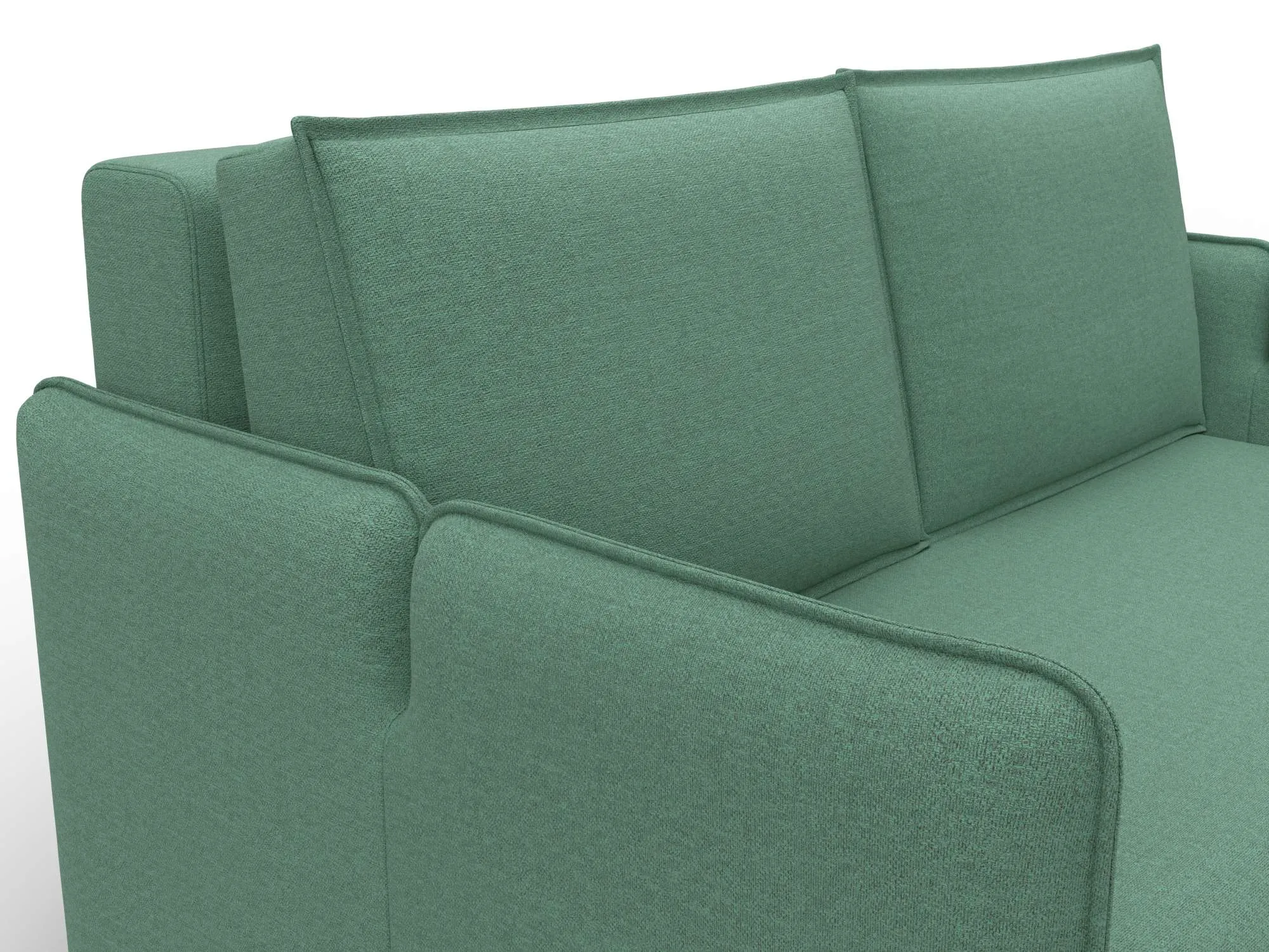 Диван прямой Лига-117 ( Амур 11 зеленый )