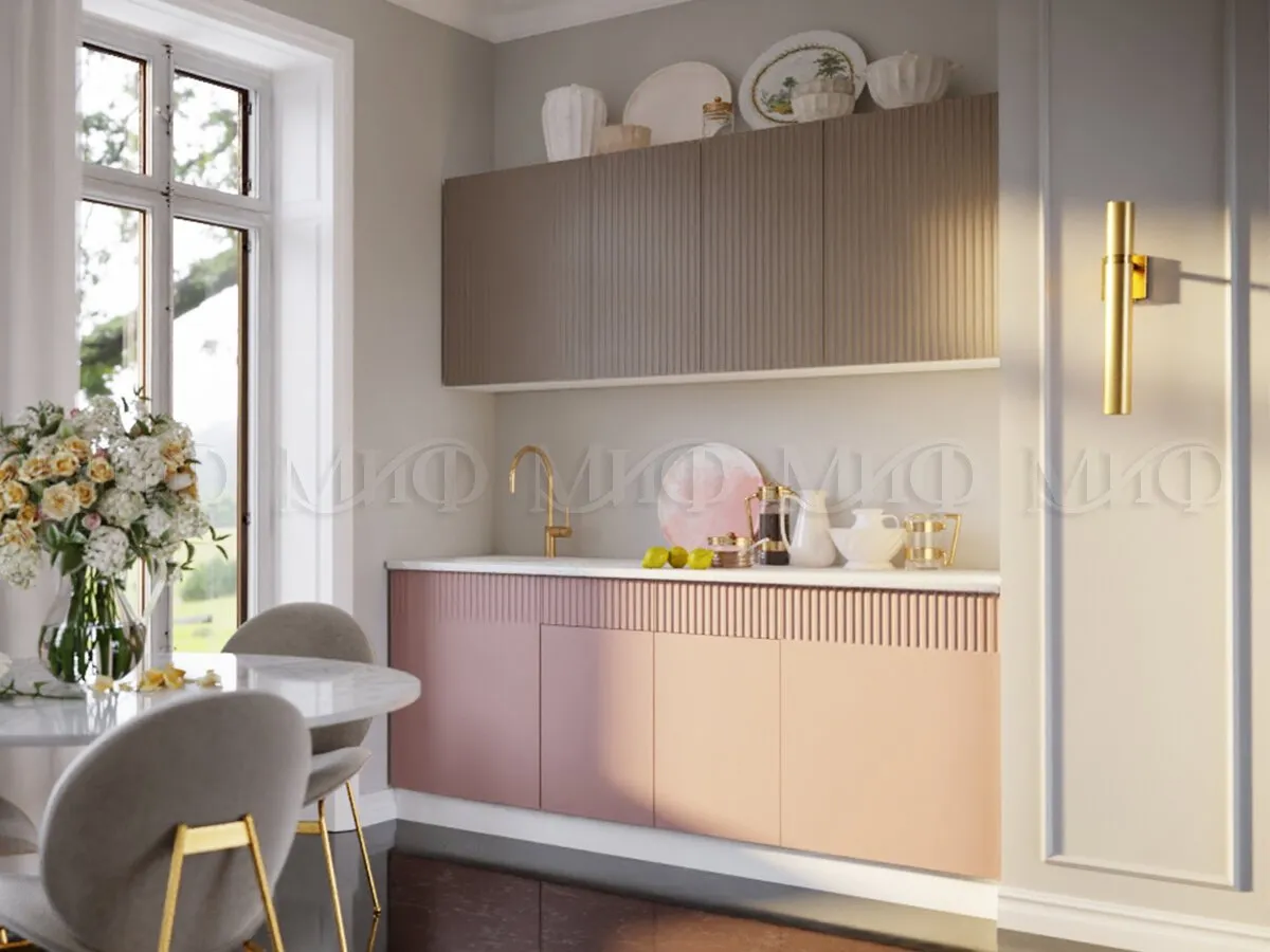 Кухня Оливия 2,0 шарли мокко/шарли пинк