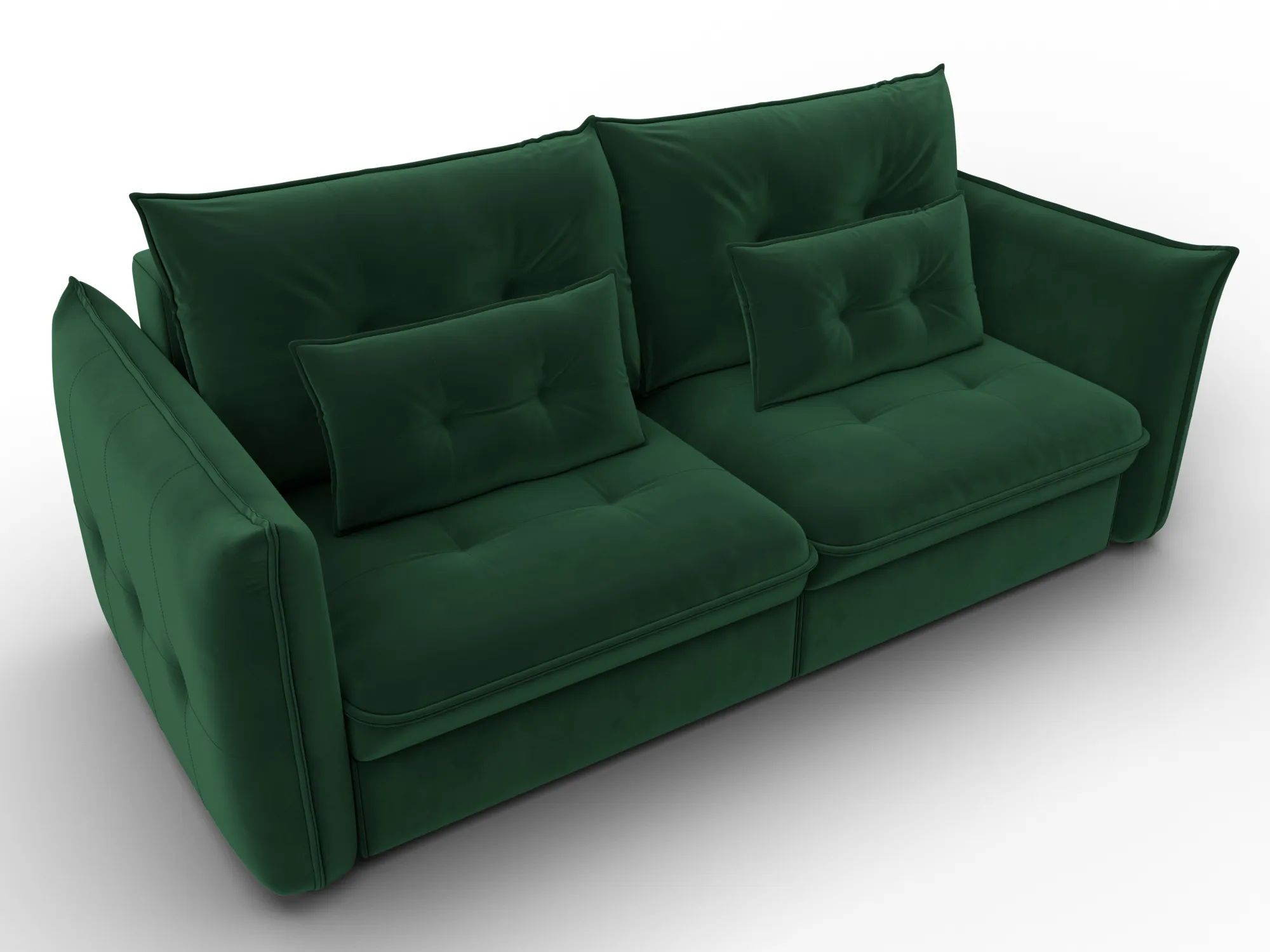 Диван прямой Лига-100 НПБ ( SEVEN 626 зеленый )