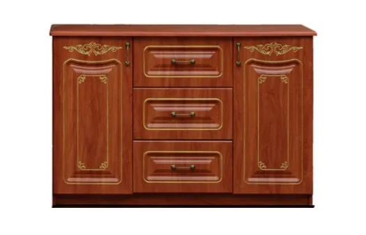 Вивальди Модуль 4 (2-х дверный, 3 ящика) Комод, матовый патина