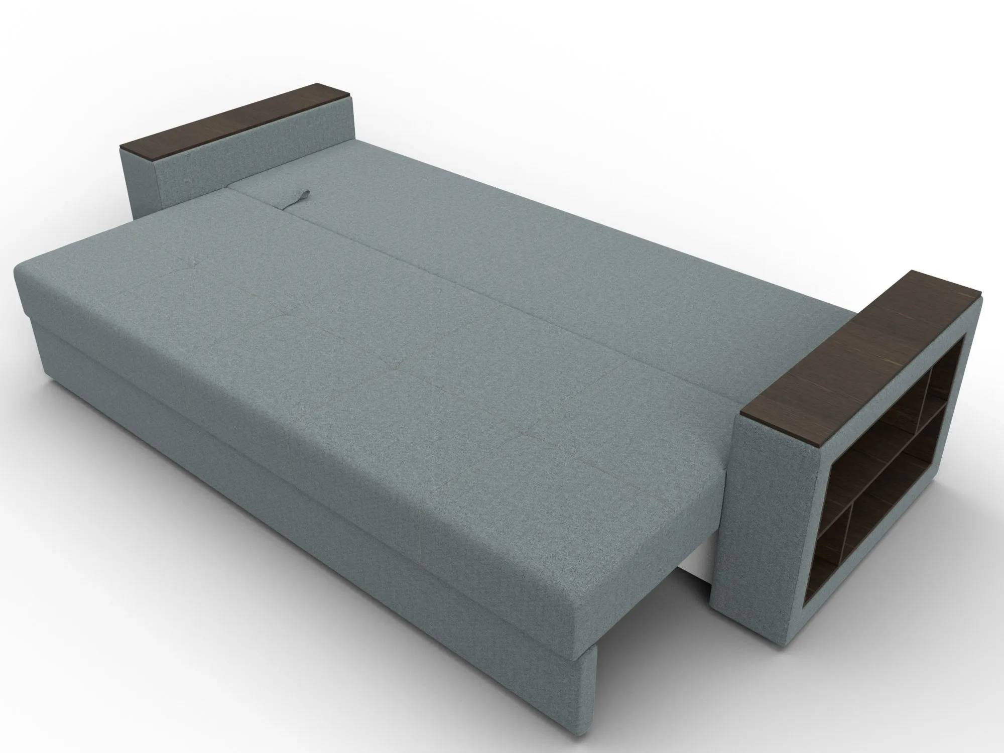 Диван прямой Дубай Лайт ( Амур 07 серый )