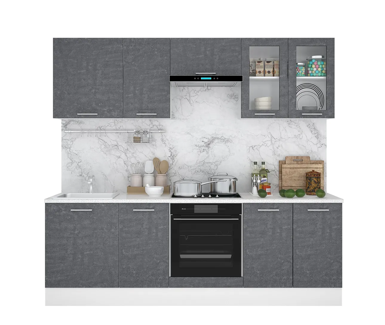 Кухня Оптима МДФ 2,4 Камень арья