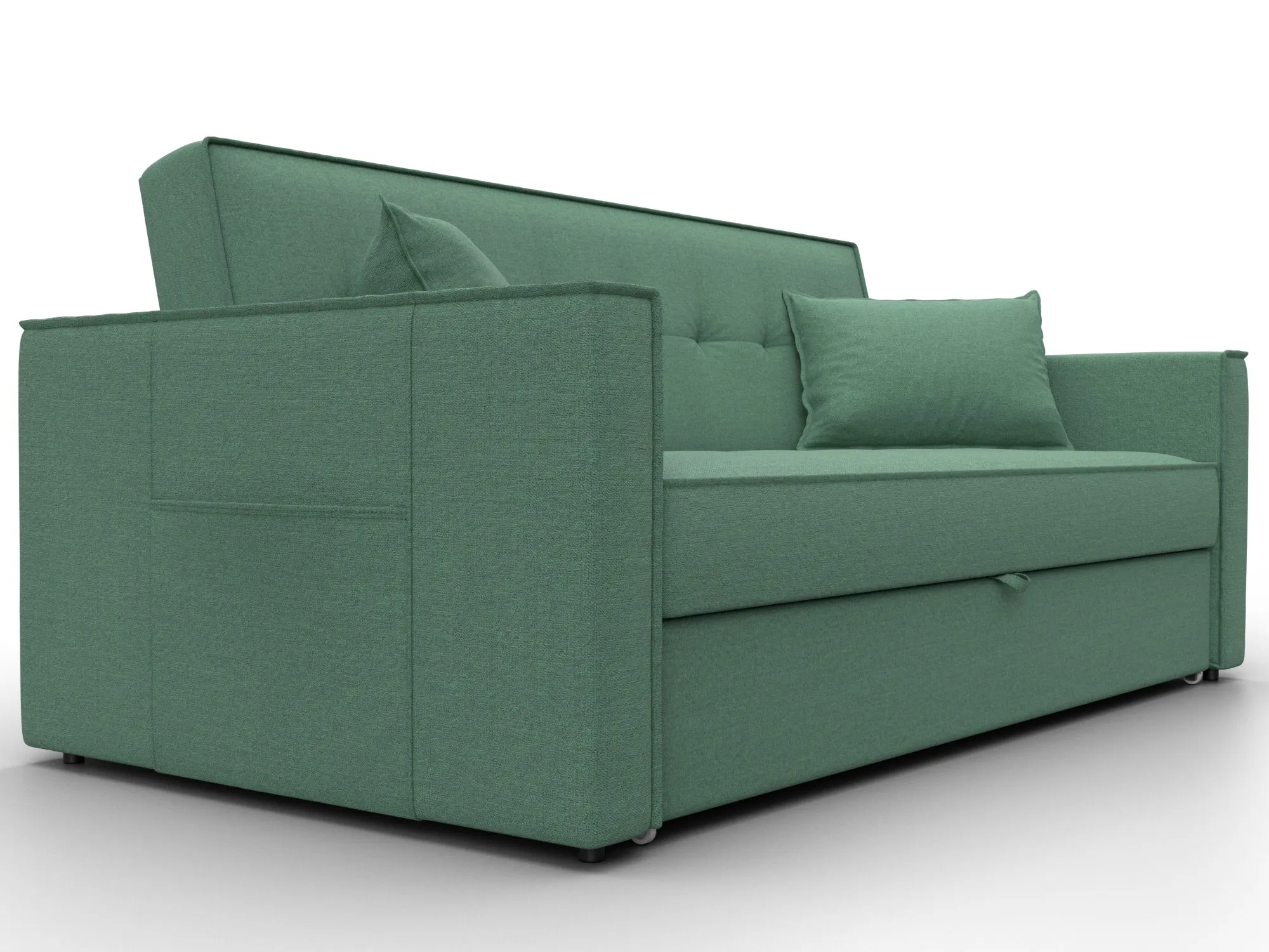 Диван прямой Лига-104 (160) ( Амур 11 зеленый )