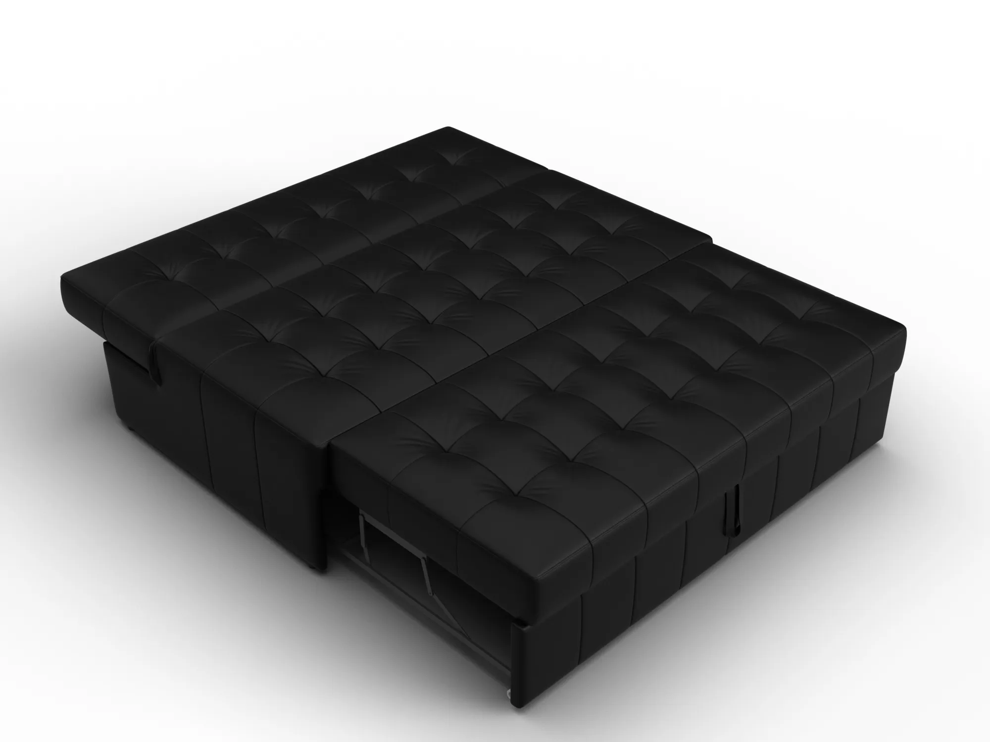 Диван прямой Лига-107 (140) ( GRIFON 18 черный )