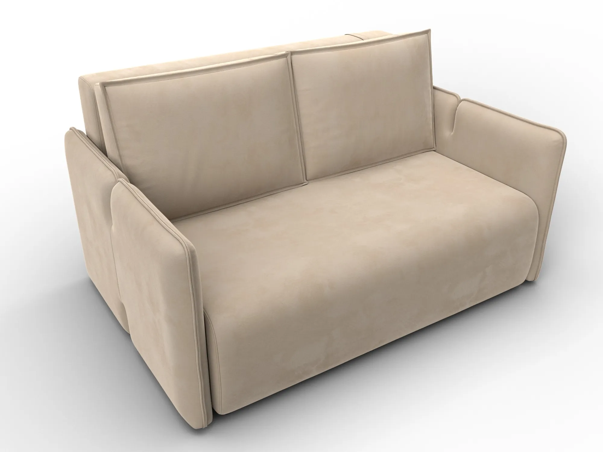 Диван прямой Лига-117 ( SEVEN 729 бежевый )