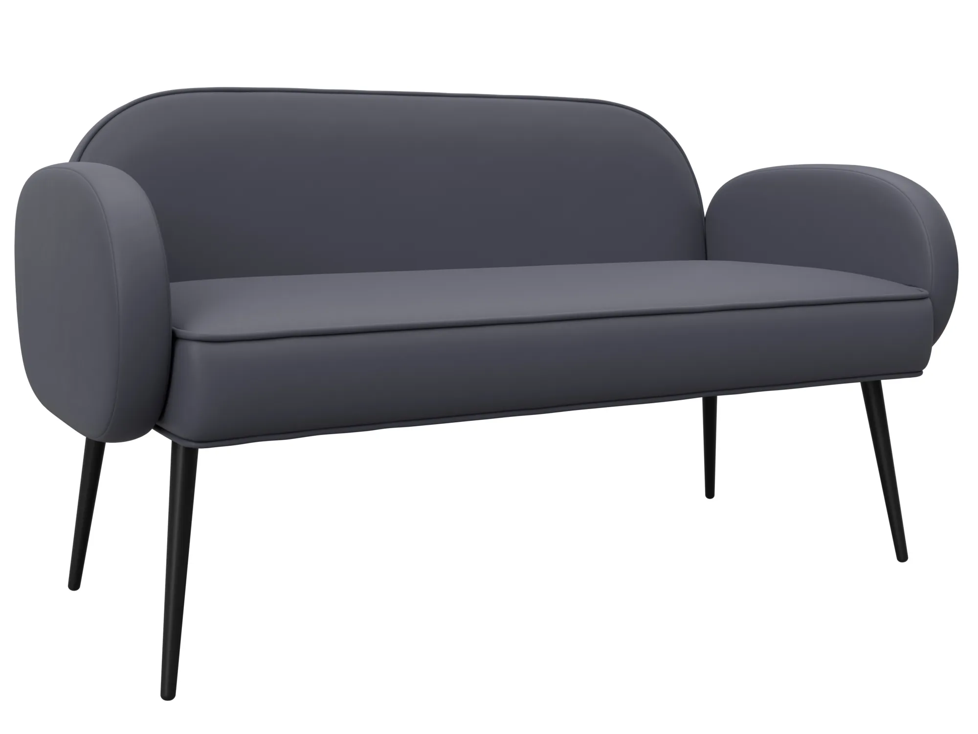 Диван прямой Лига-086 ( GRIFON 15 серый )