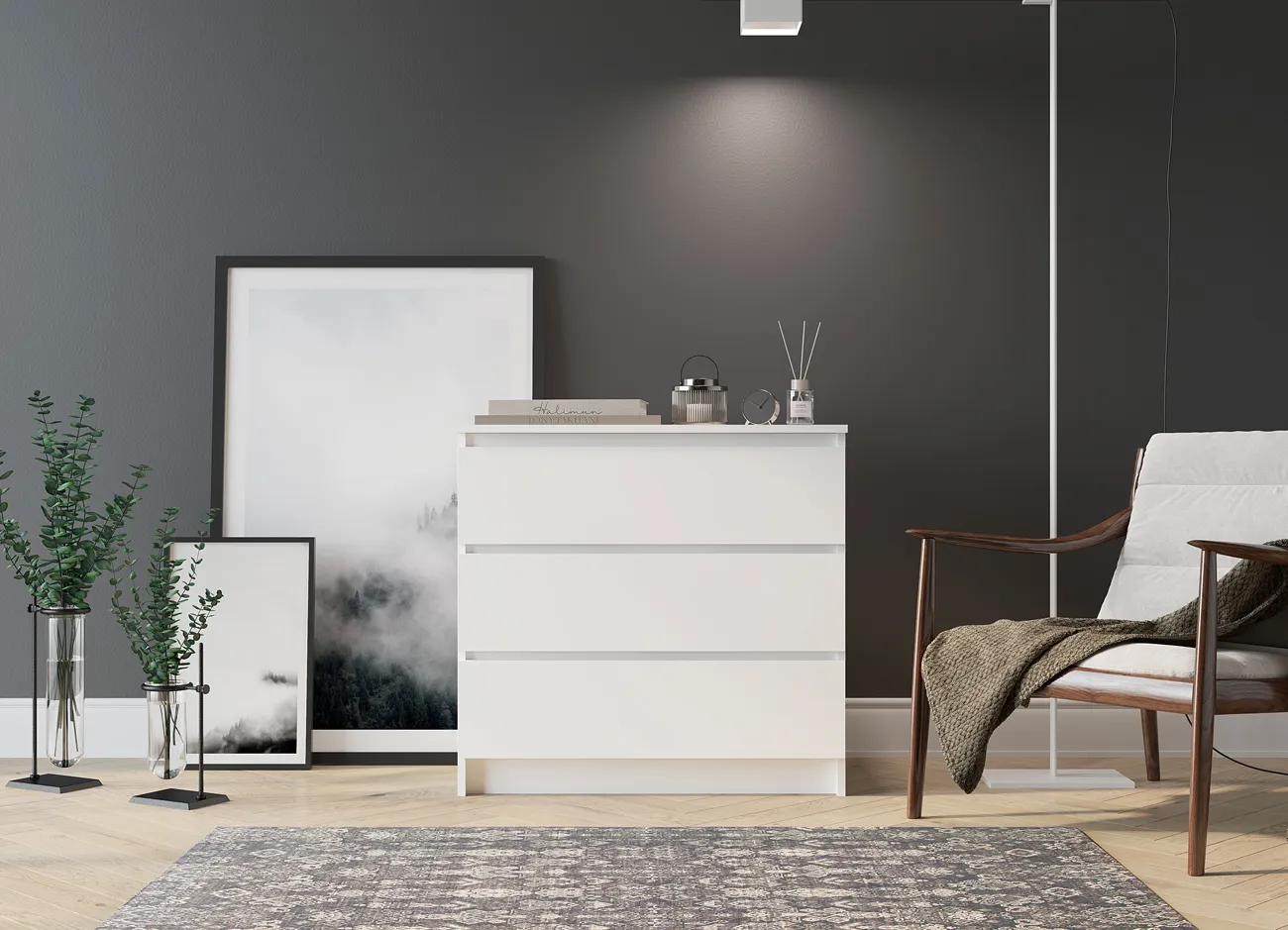 Комод Мори 800.1 белый