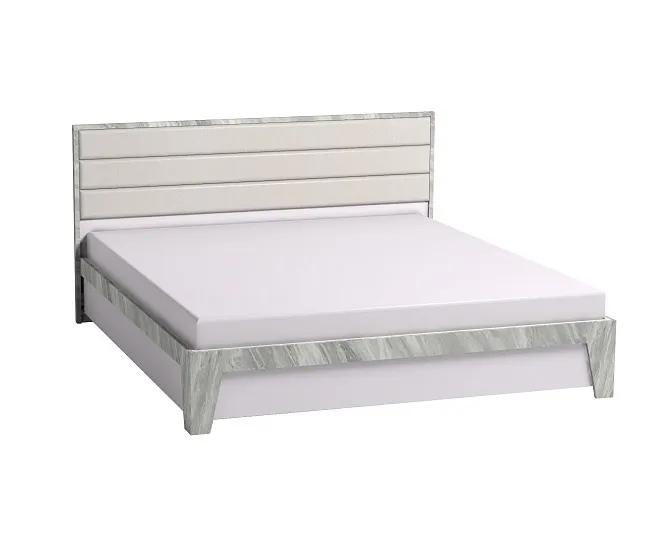 Кровать Айрис 306 Люкс (1800) Белый/Статуарио