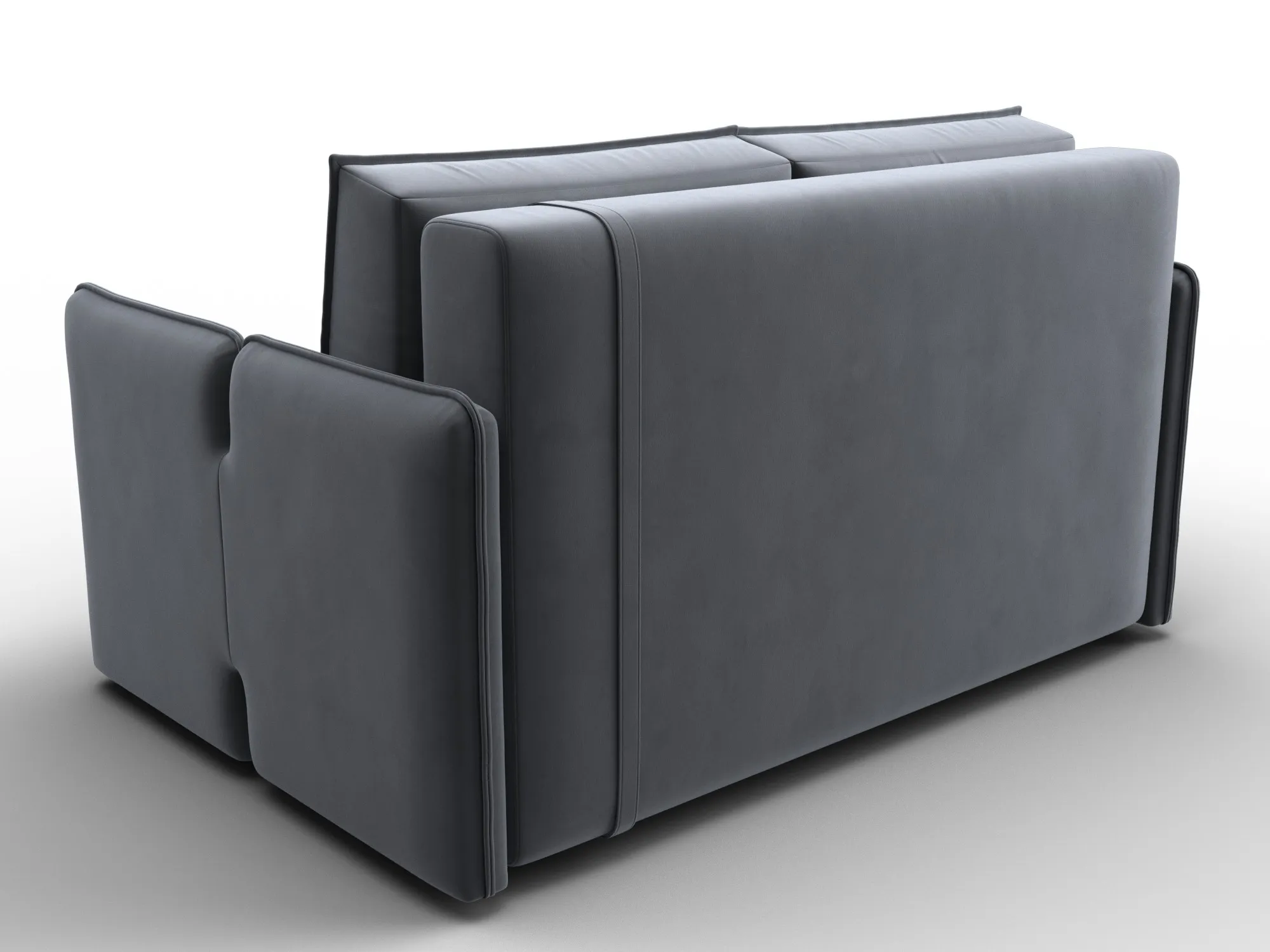 Диван прямой Лига-117 ( SEVEN 17 серый )