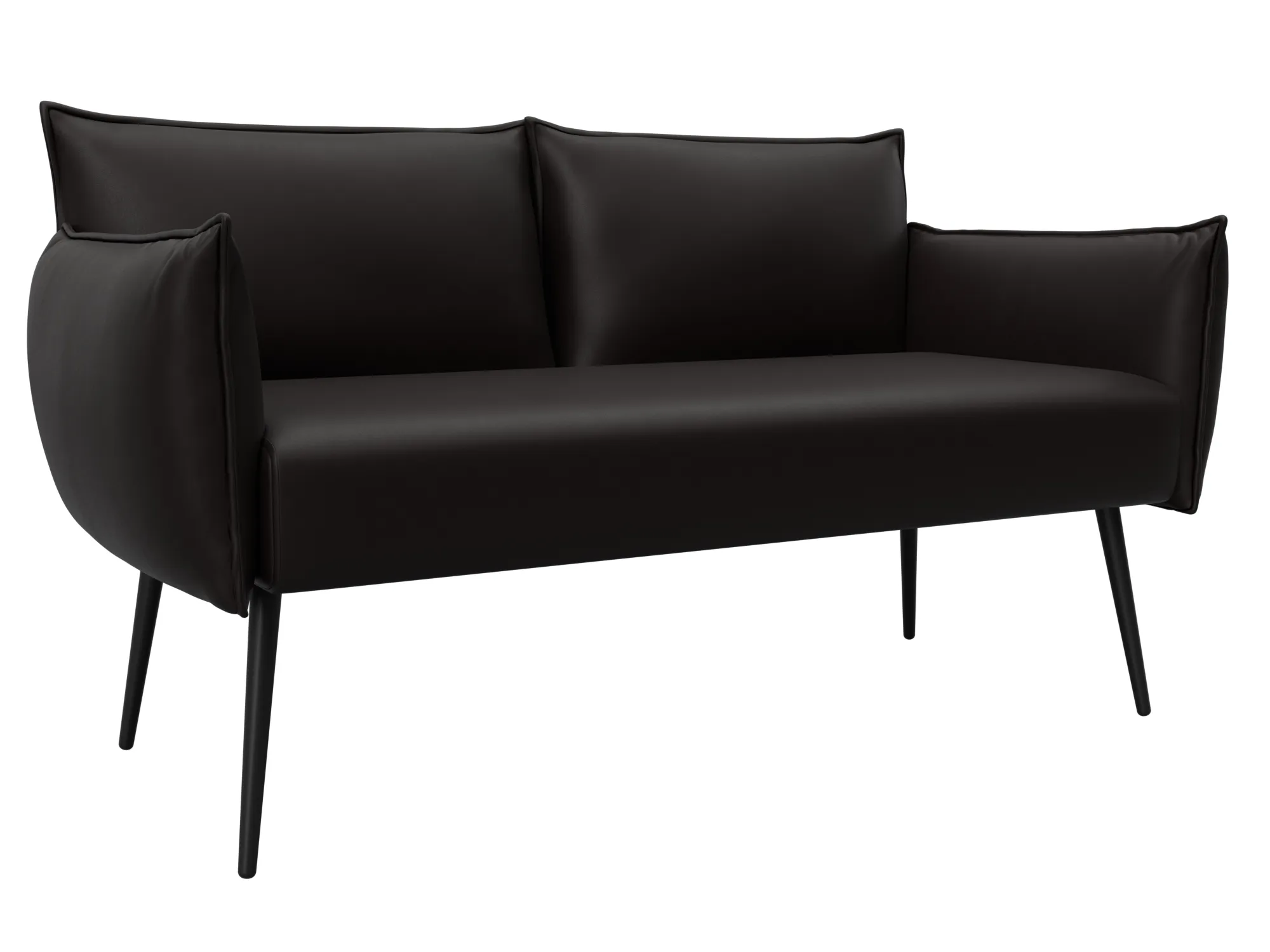 Диван прямой Лига-083 ( GRIFON 12 коричневый )