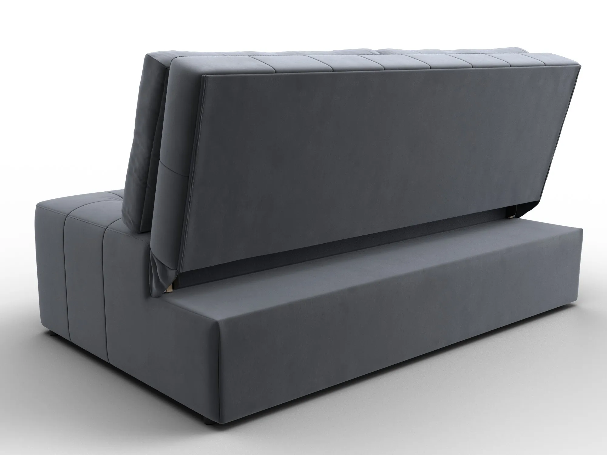 Диван прямой Лига-107 (140) ( SEVEN 17 серый )