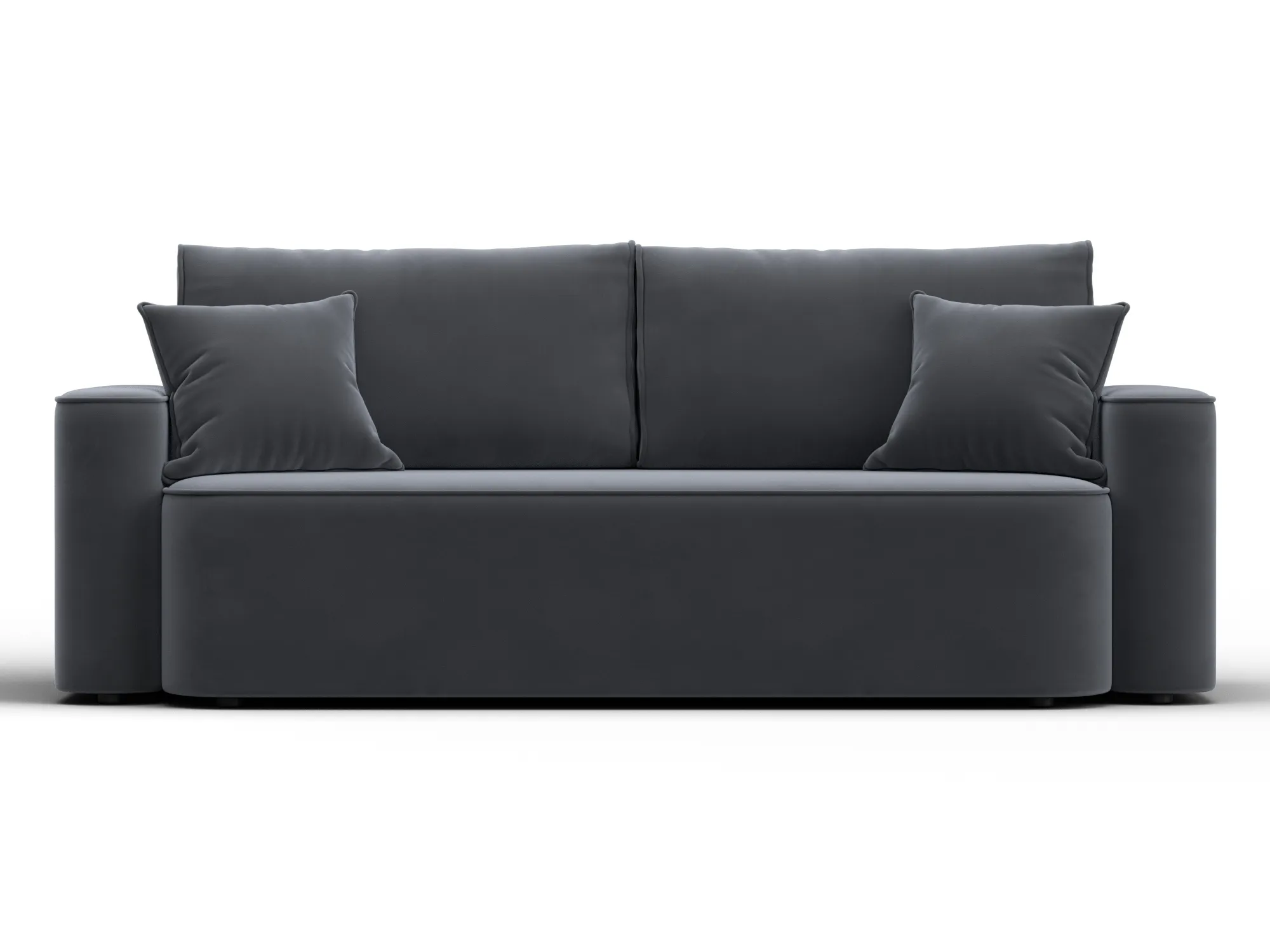 Диван прямой Лига-118 НПБ ( SEVEN 17 серый )