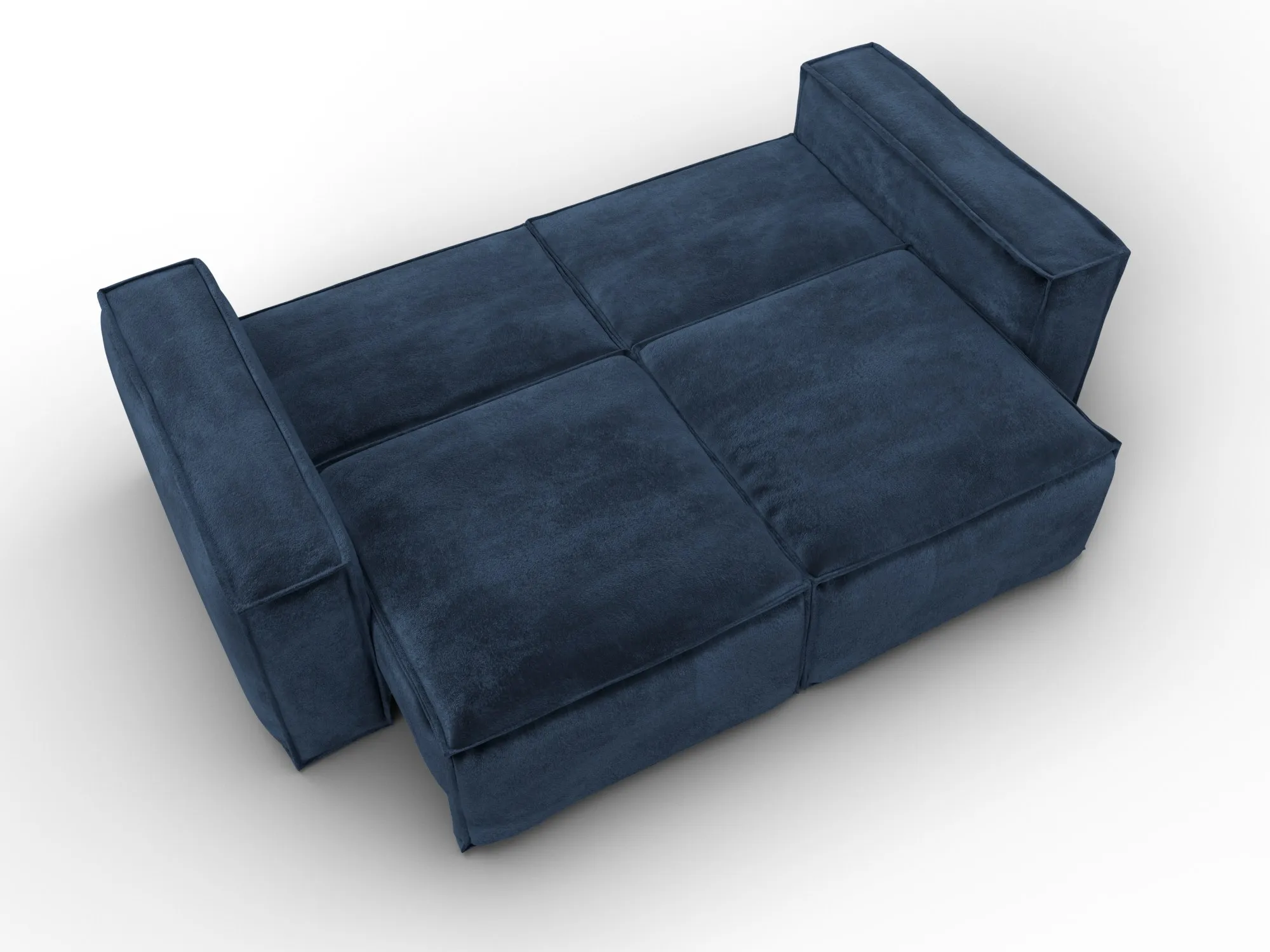 Диван прямой Лига-081 НПБ ( TOWER 13 синий )