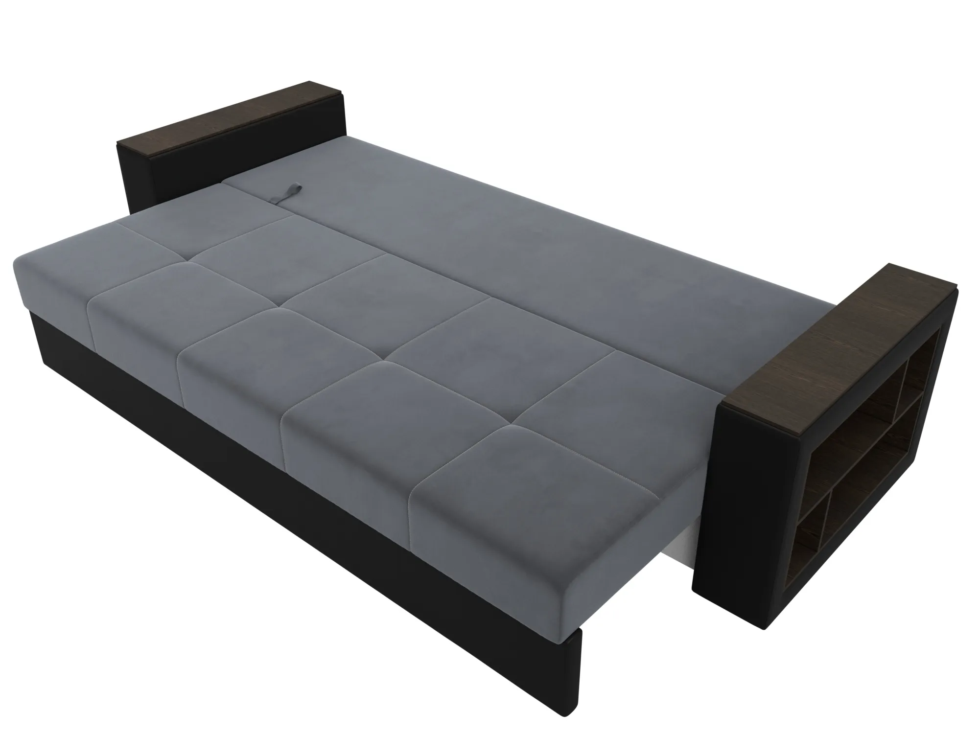 Диван прямой Дубай Лайт ( Серый;Черный )