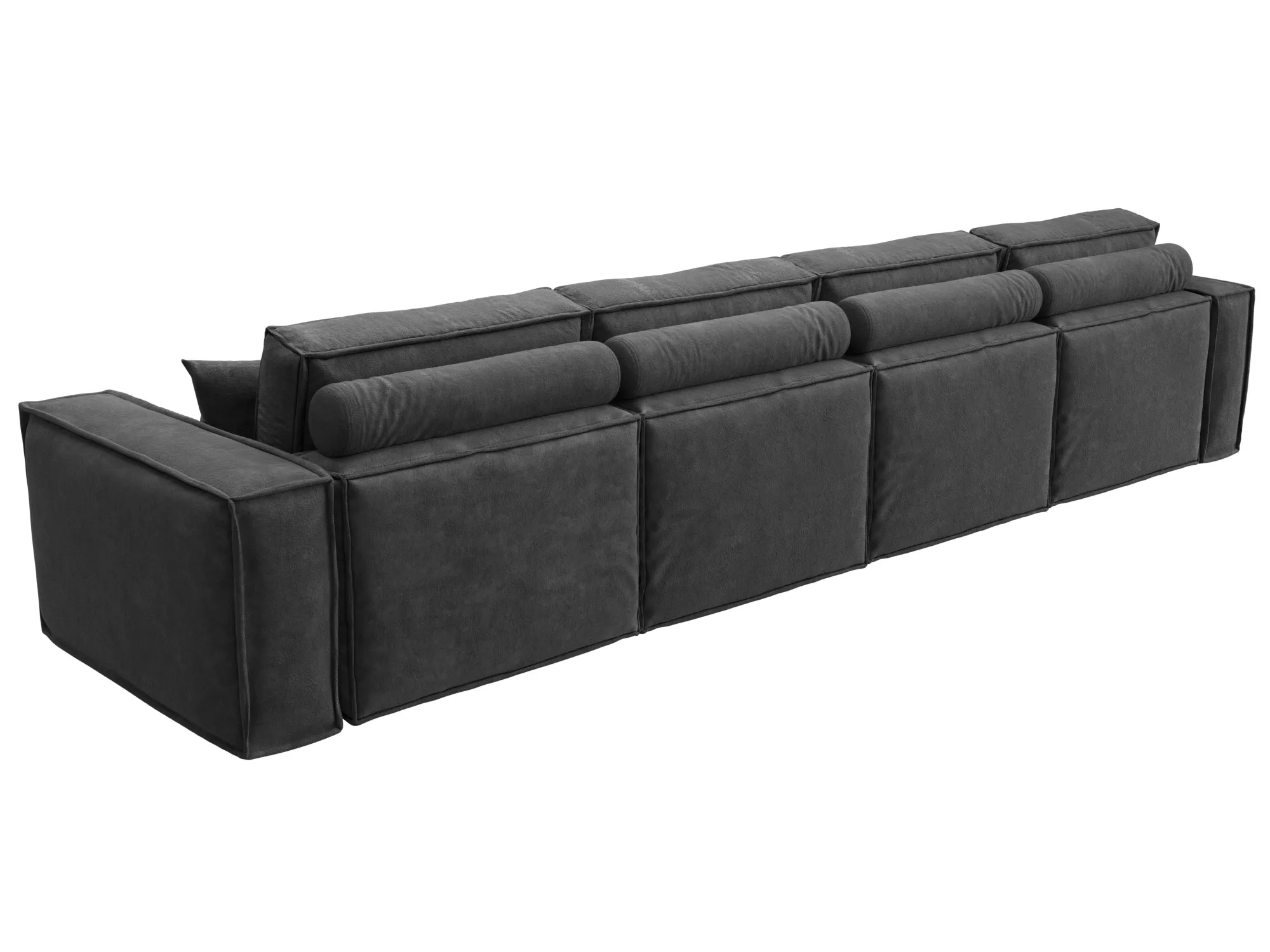 Диван прямой Лига-081 НПБ МегаЛонг ( BRUT 16 темно-серый )