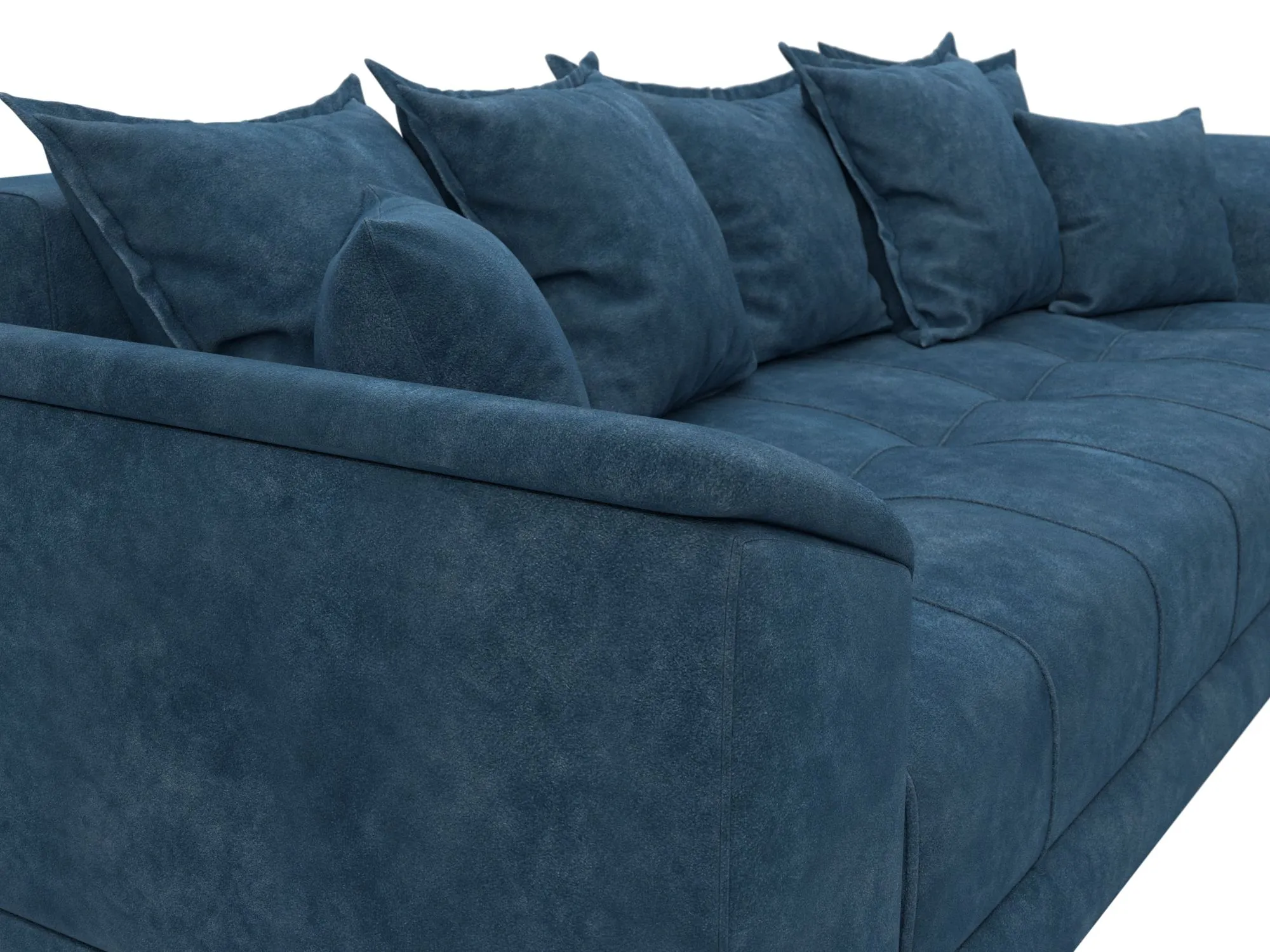 Диван прямой НордСтар НПБ ( BRUT 11 синий )