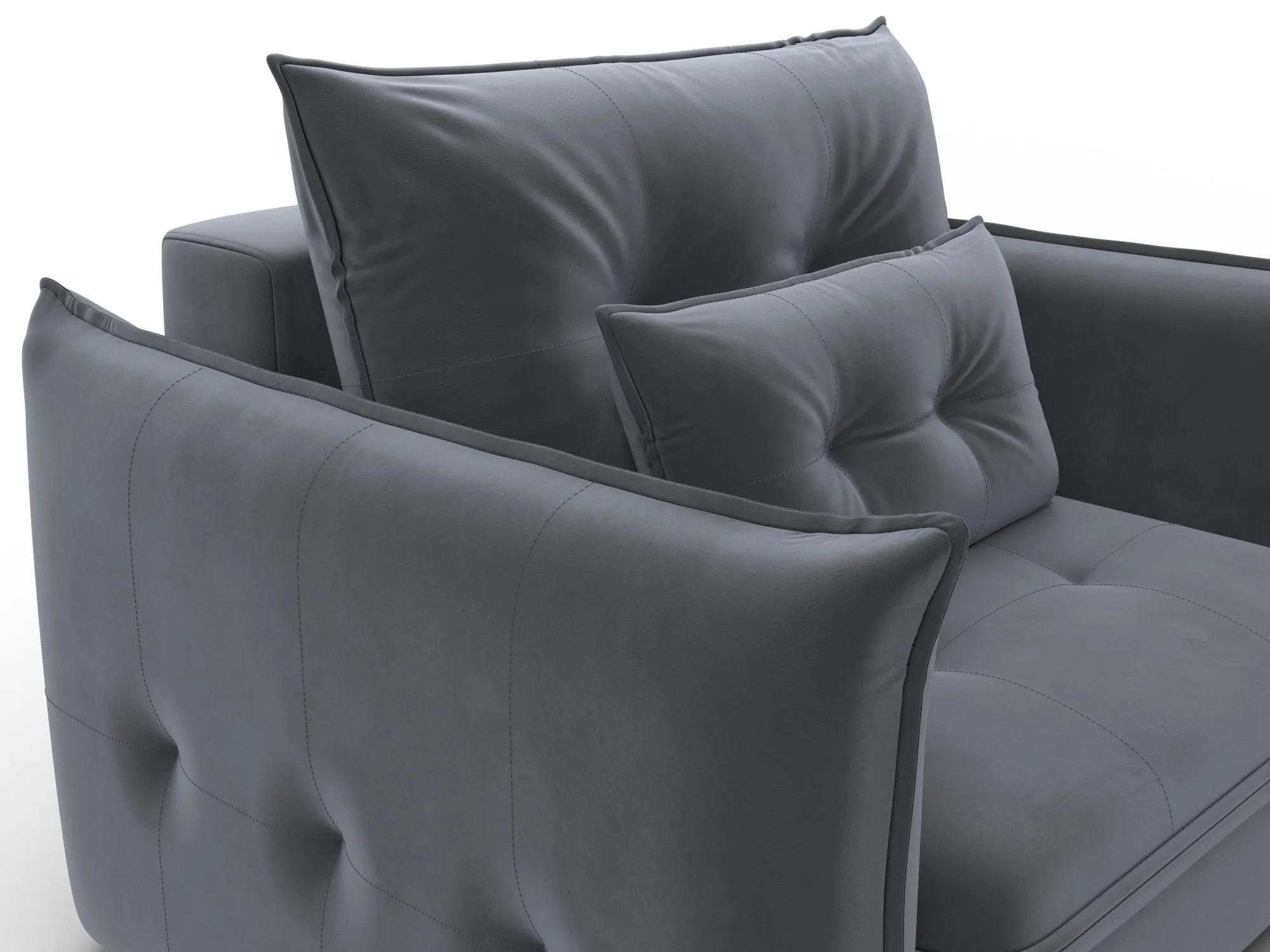 Кресло Лига-100 НПБ ( SEVEN 17 серый )