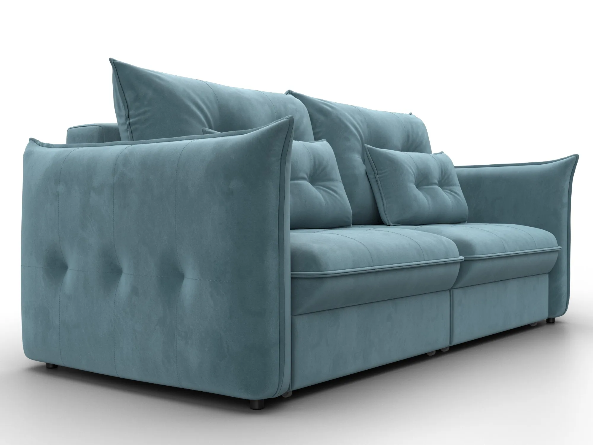 Диван прямой Лига-100 НПБ ( SEVEN 113 бирюзовый )