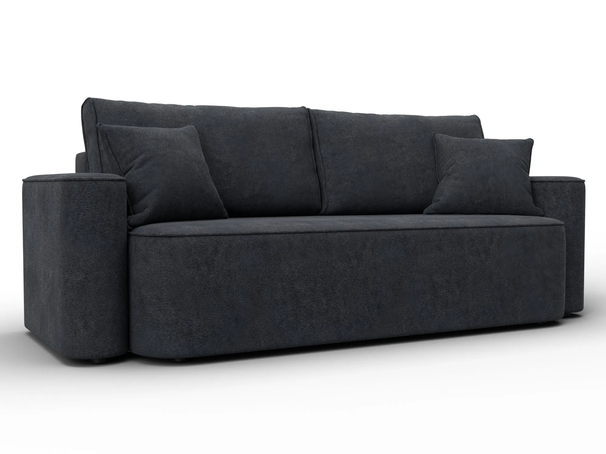 Диван прямой Лига-118 НПБ ( LAIM 26 темно-серый )