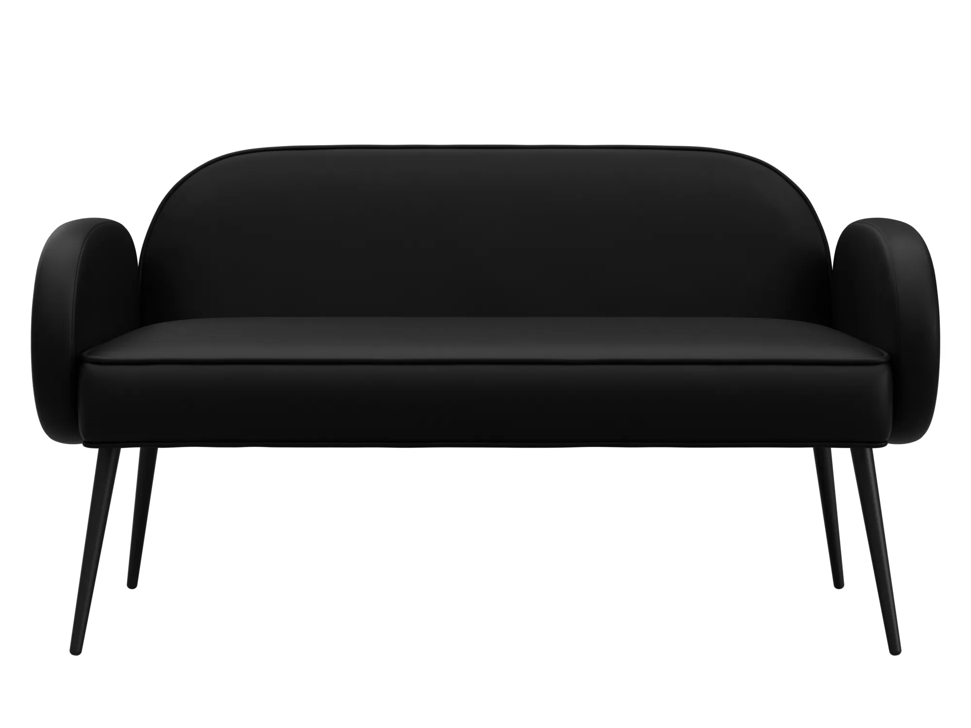 Диван прямой Лига-086 ( GRIFON 18 черный )