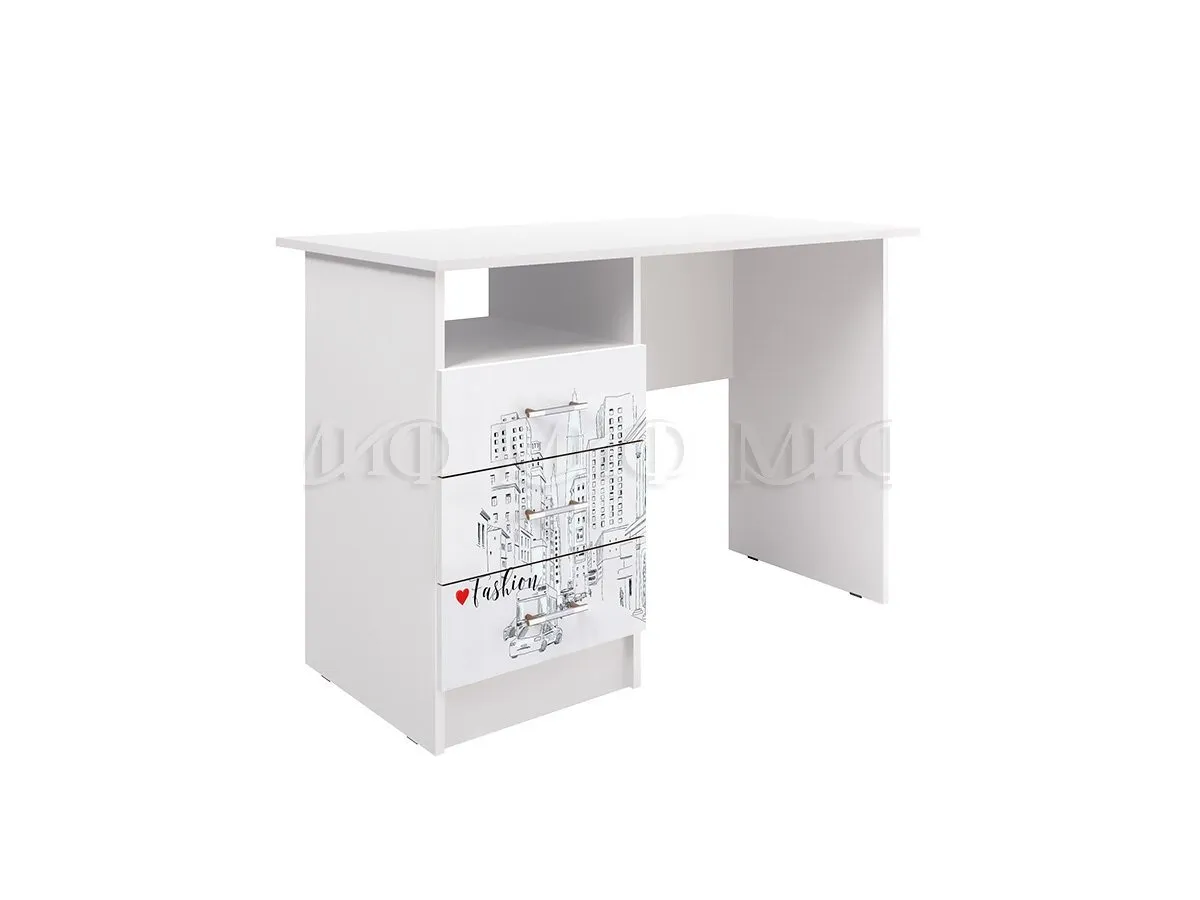 Стол письменный Вега New Girl (белый)