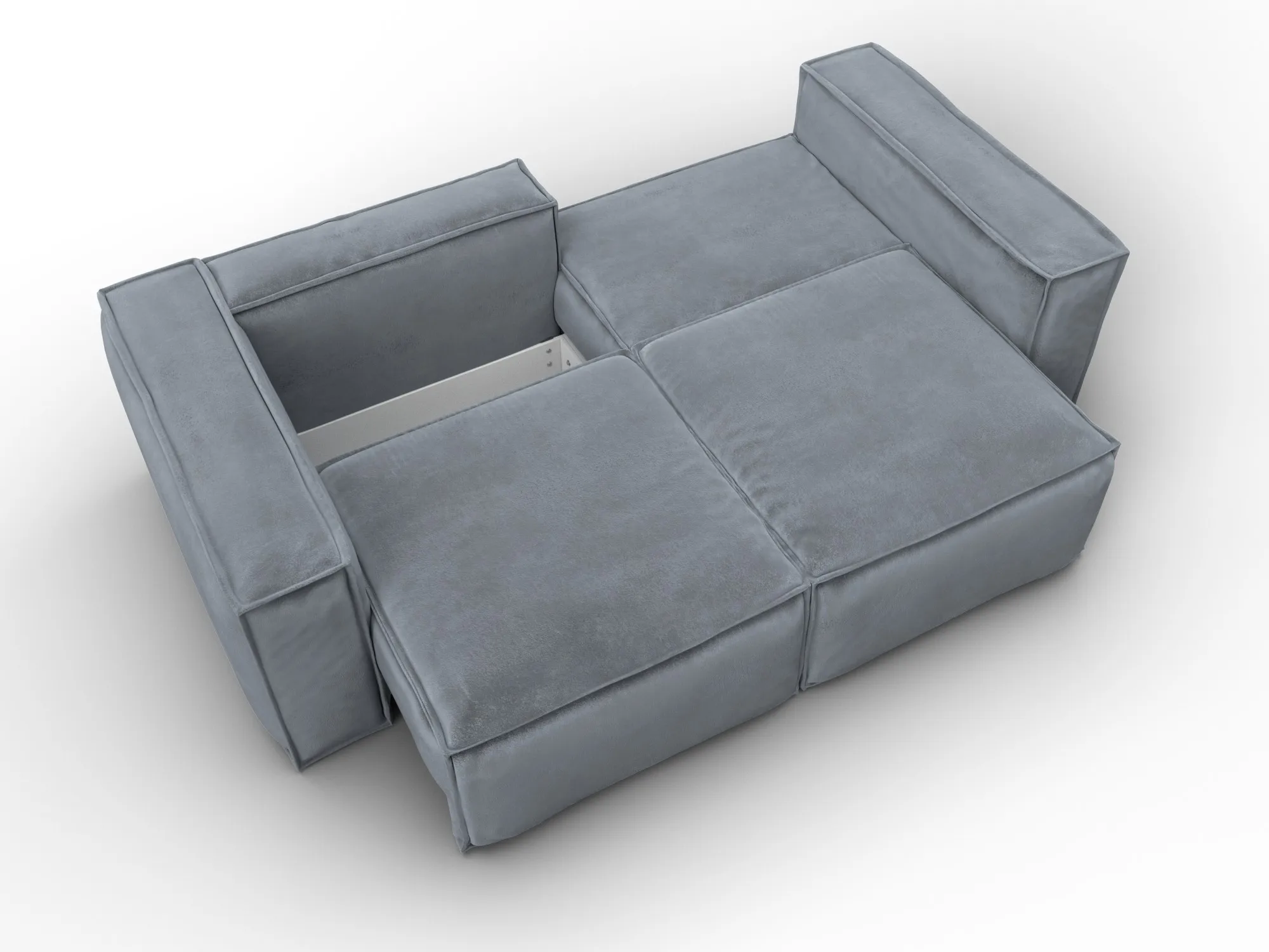 Диван прямой Лига-081 НПБ ( TOWER 10 серый )