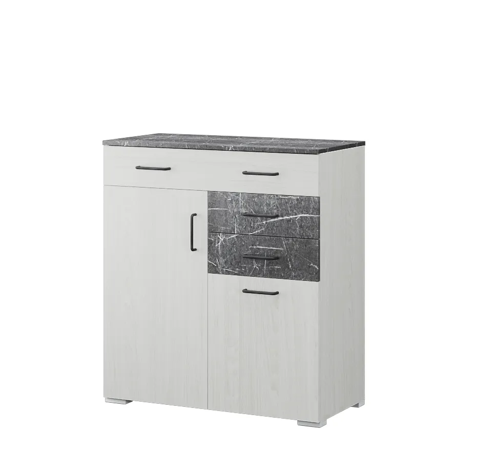 Комод Теана (ясень анкор светлый/мрамор дарк)