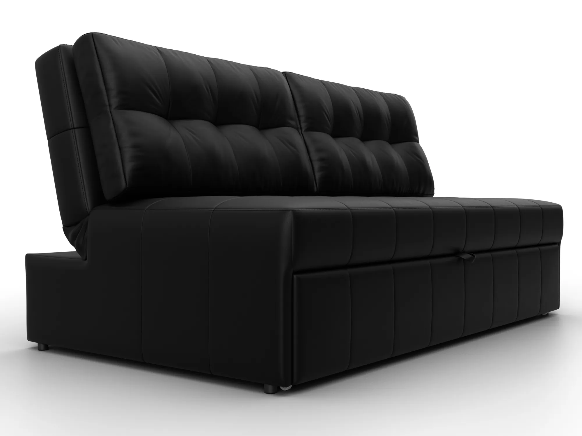 Диван прямой Лига-107 (160) ( GRIFON 18 черный )