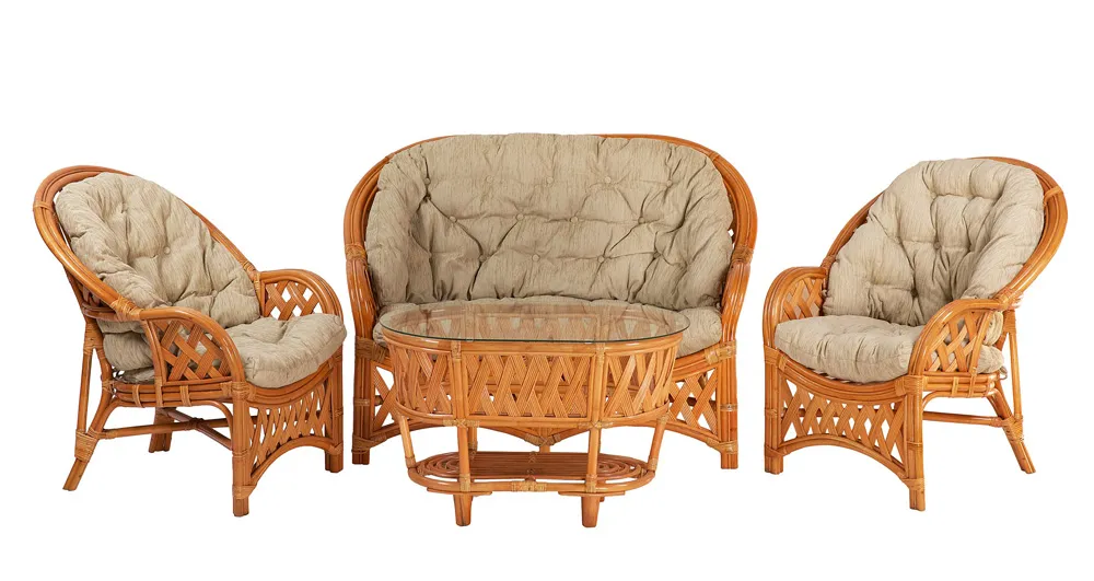 Комплект Черчиль (Рузвельт) с 2-х местным диваном и овальным столом