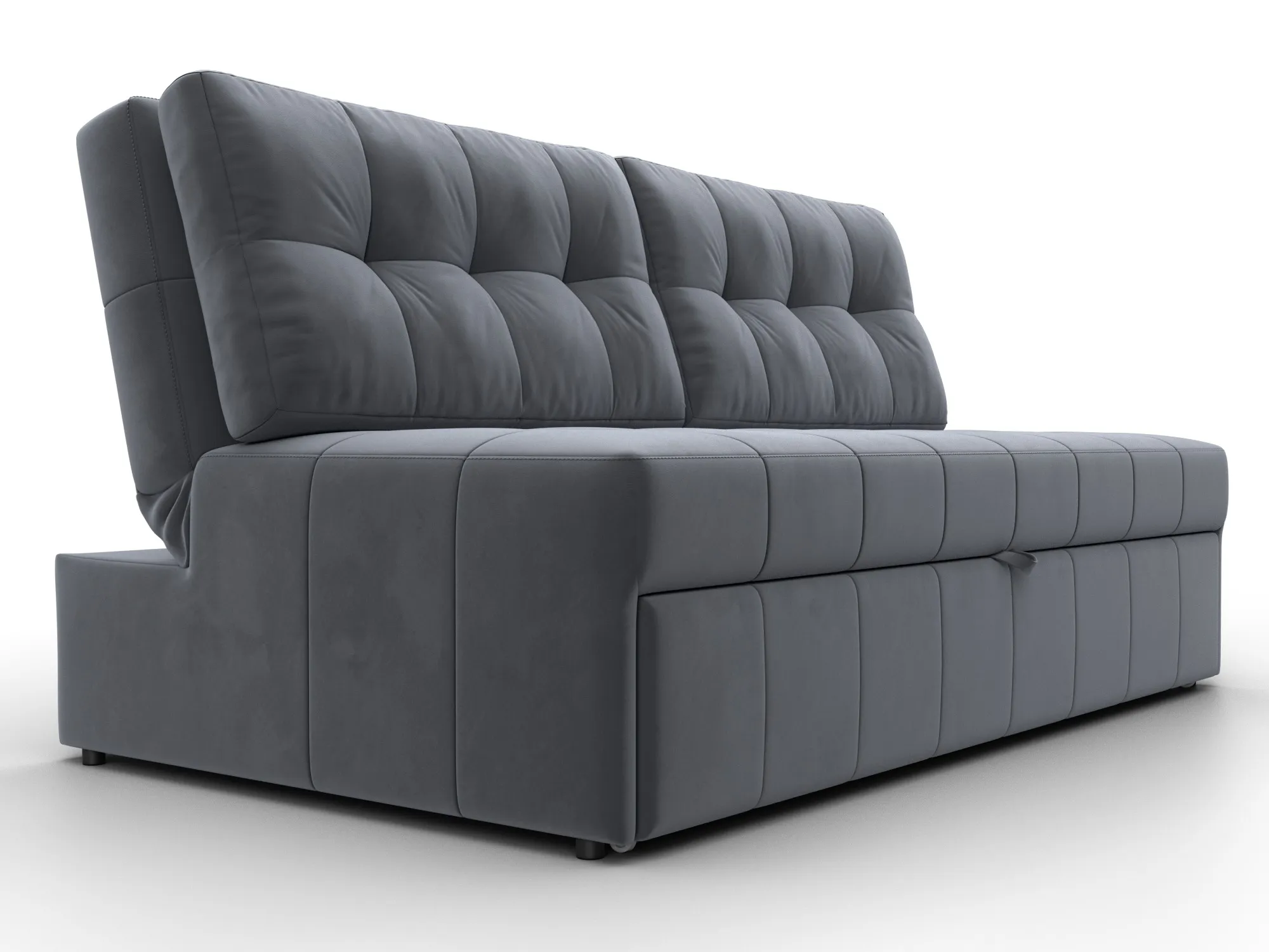 Диван прямой Лига-107 (160) ( SEVEN 17 серый )