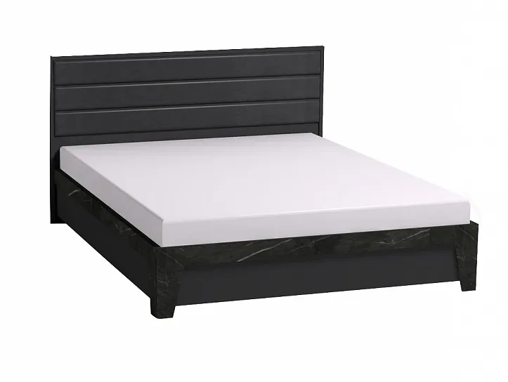 Кровать Айрис 308 Люкс (1400) Антрацит/Креатель