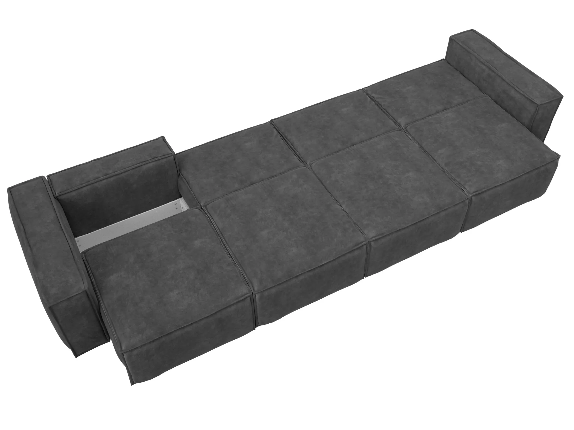 Диван прямой Лига-081 НПБ МегаЛонг ( BRUT 16 темно-серый )