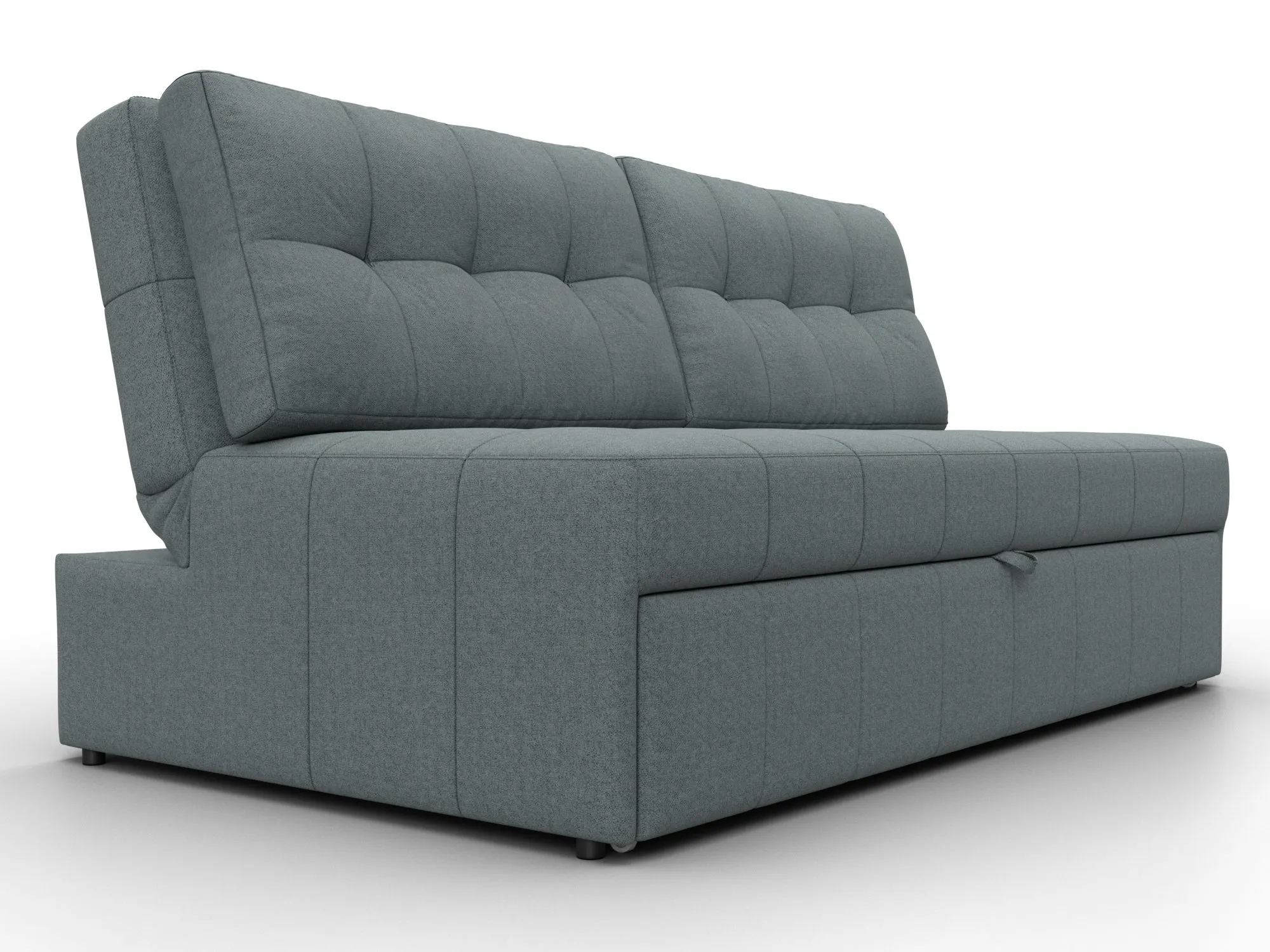 Диван прямой Лига-107 (160) ( Амур 07 серый )