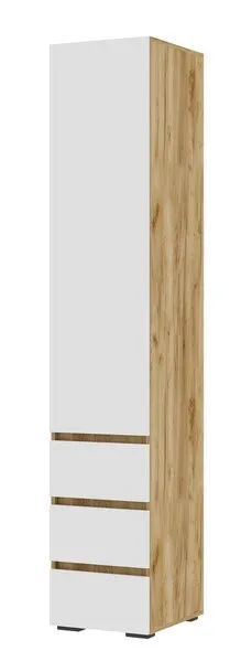 Пенал закрытый Хелен ПН 03 дуб крафт золото - белый