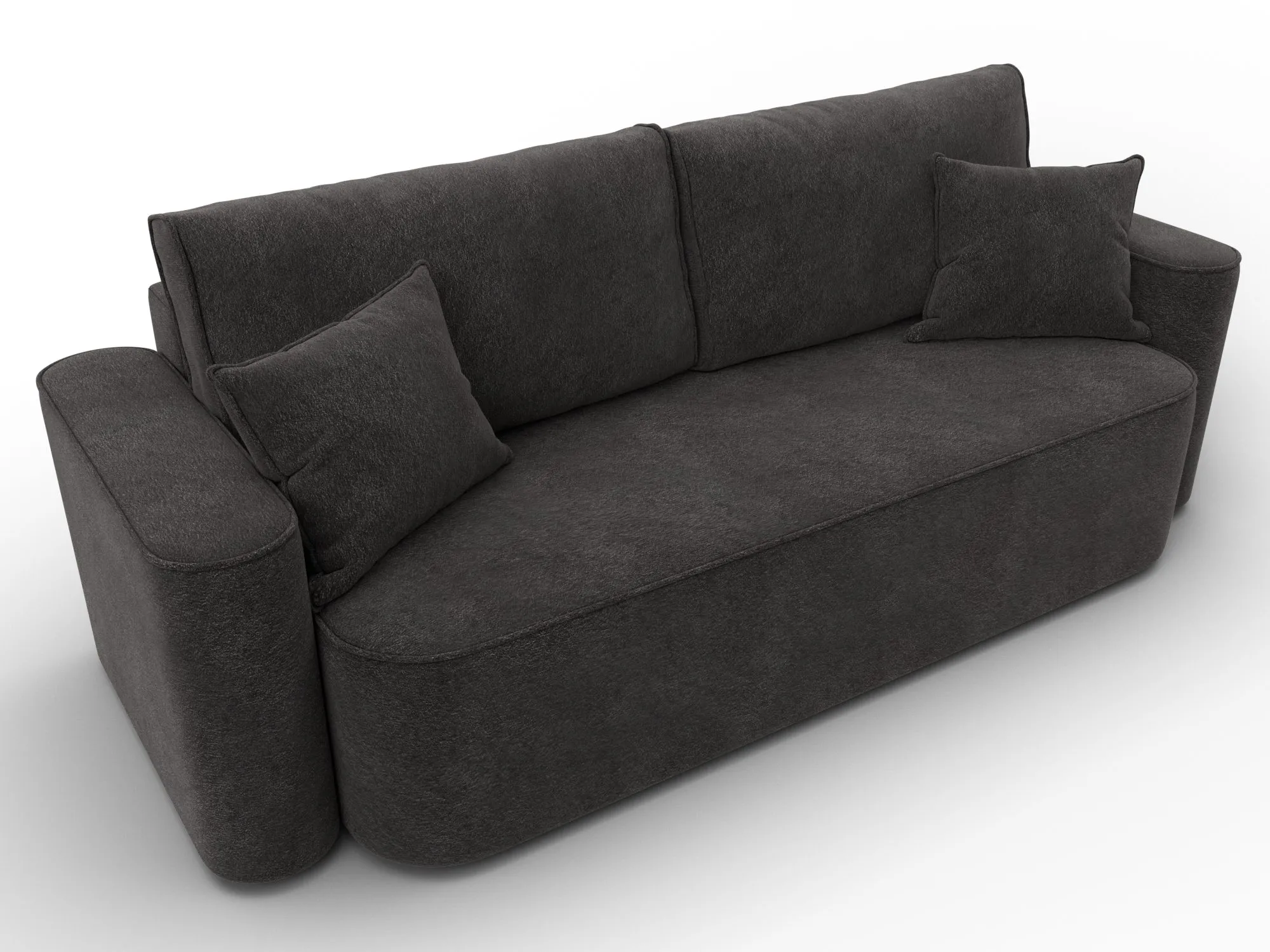 Диван прямой Лига-118 НПБ ( LAIM 10 темно-коричневый )